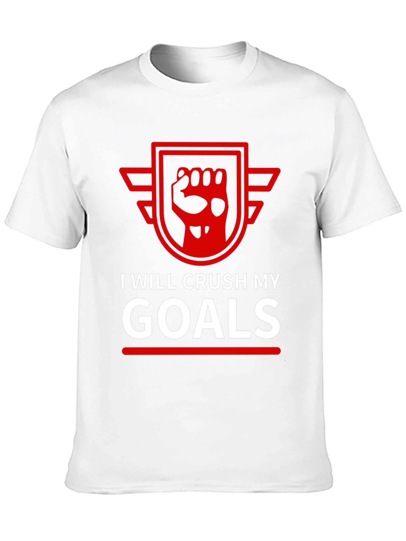 I Will Crush My Goals Black T-Shirt