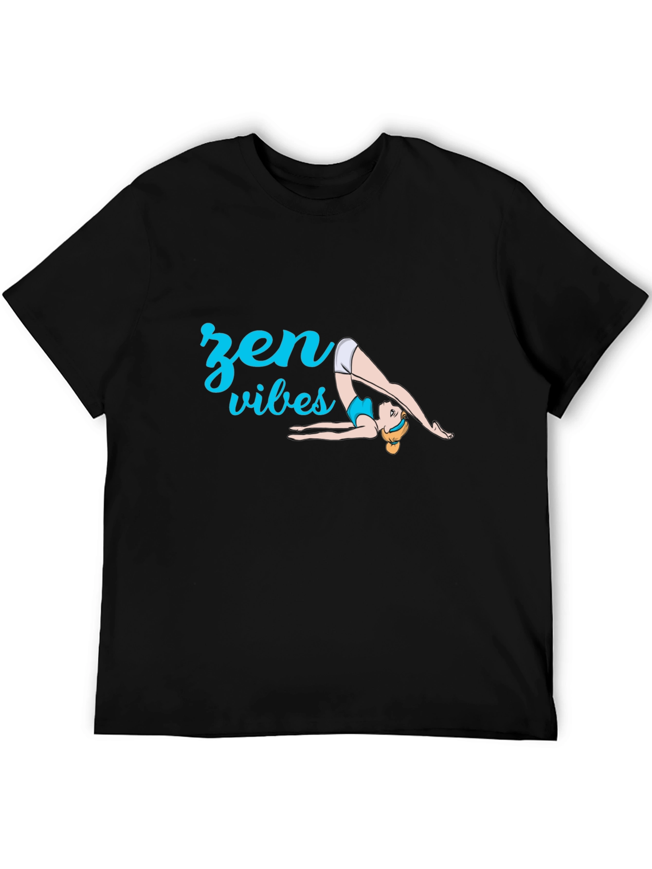 Zen Vibes Yoga T-Shirt - Black