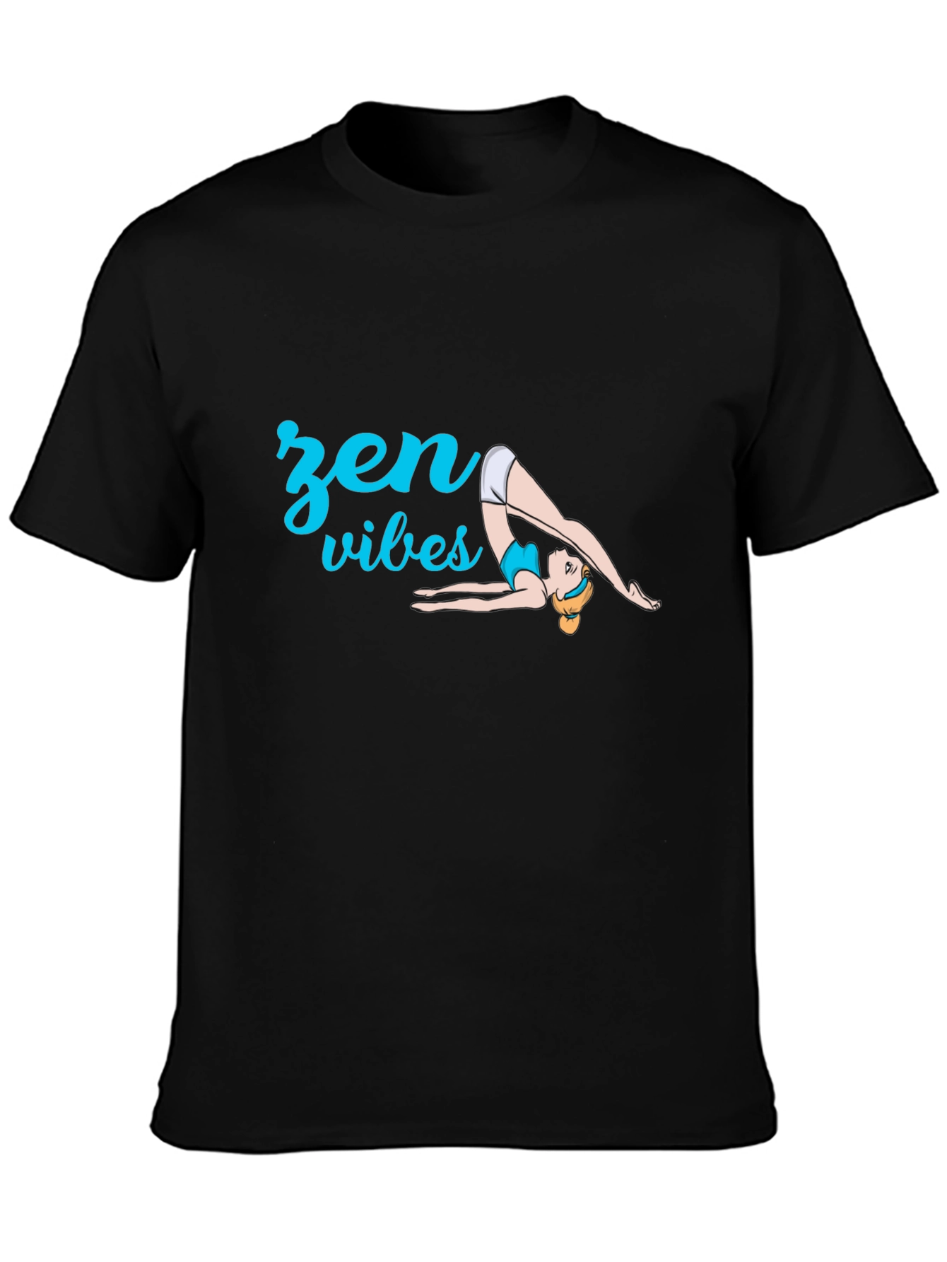 Zen Vibes Yoga T-Shirt - Black