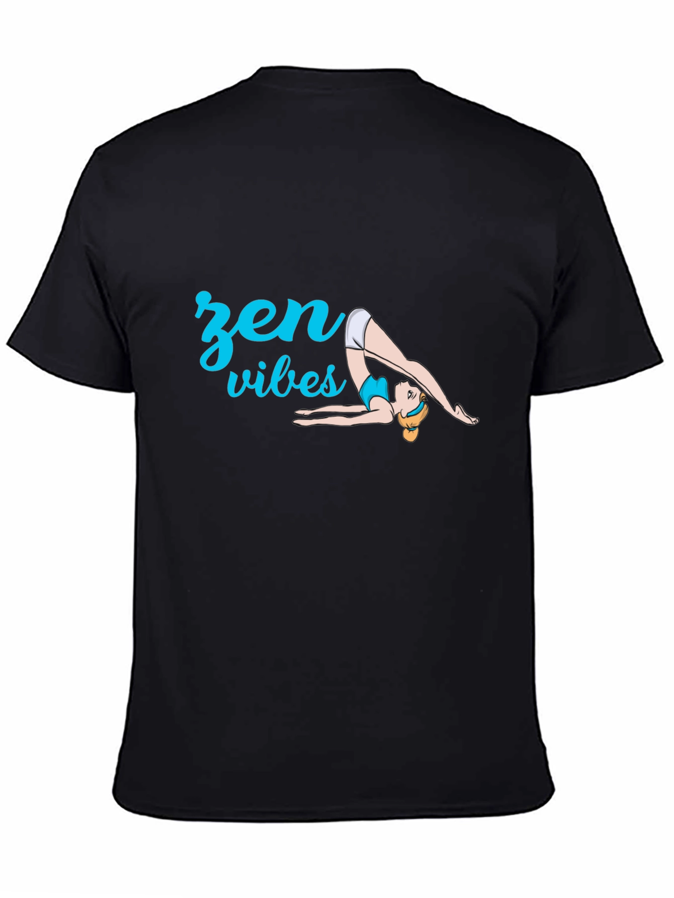 Zen Vibes Yoga T-Shirt - Black
