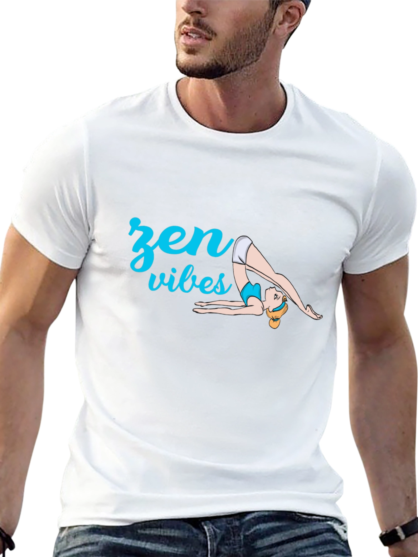Zen Vibes Yoga T-Shirt - Black