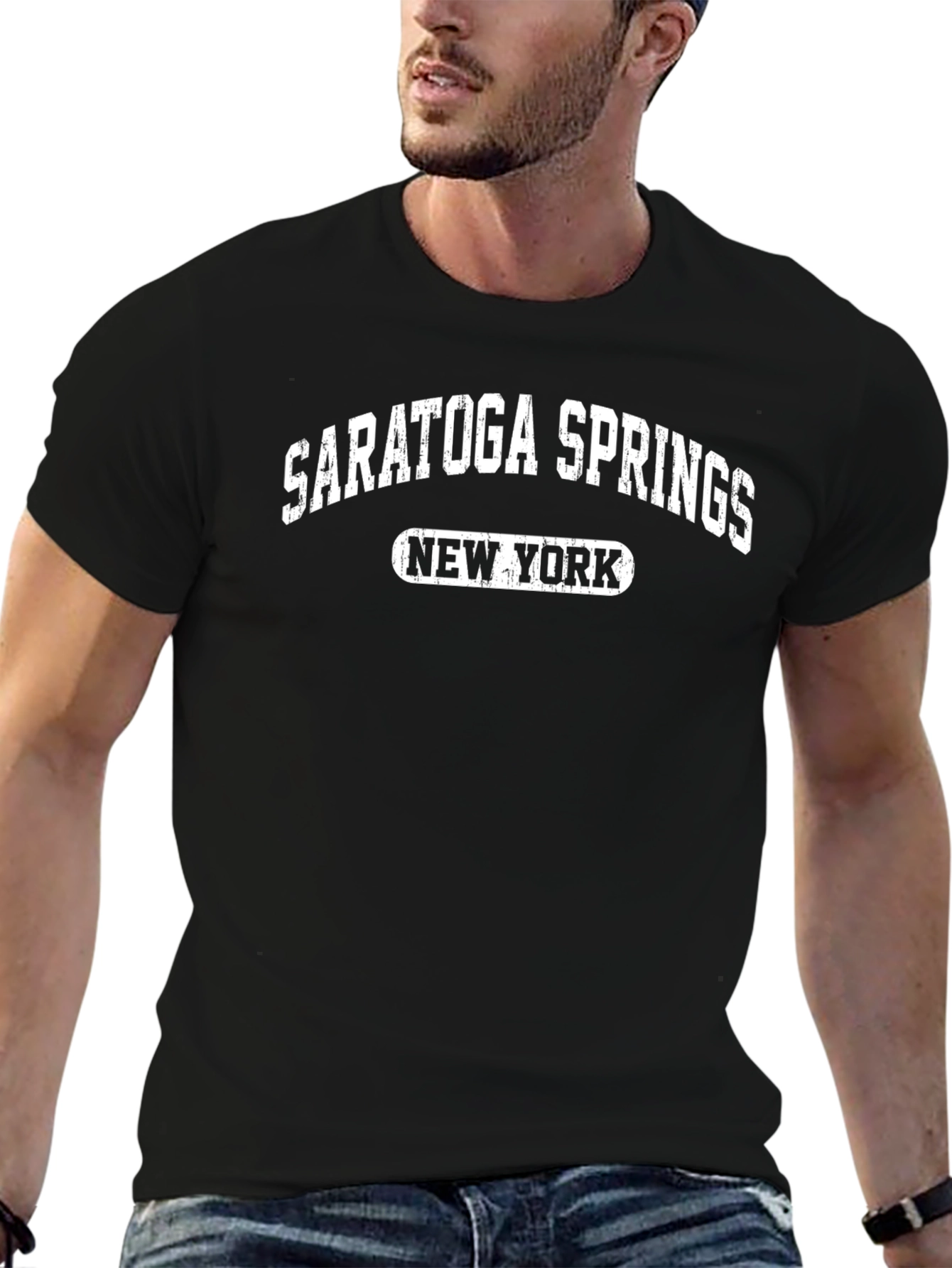 Saratoga Springs New York T-Shirt Black