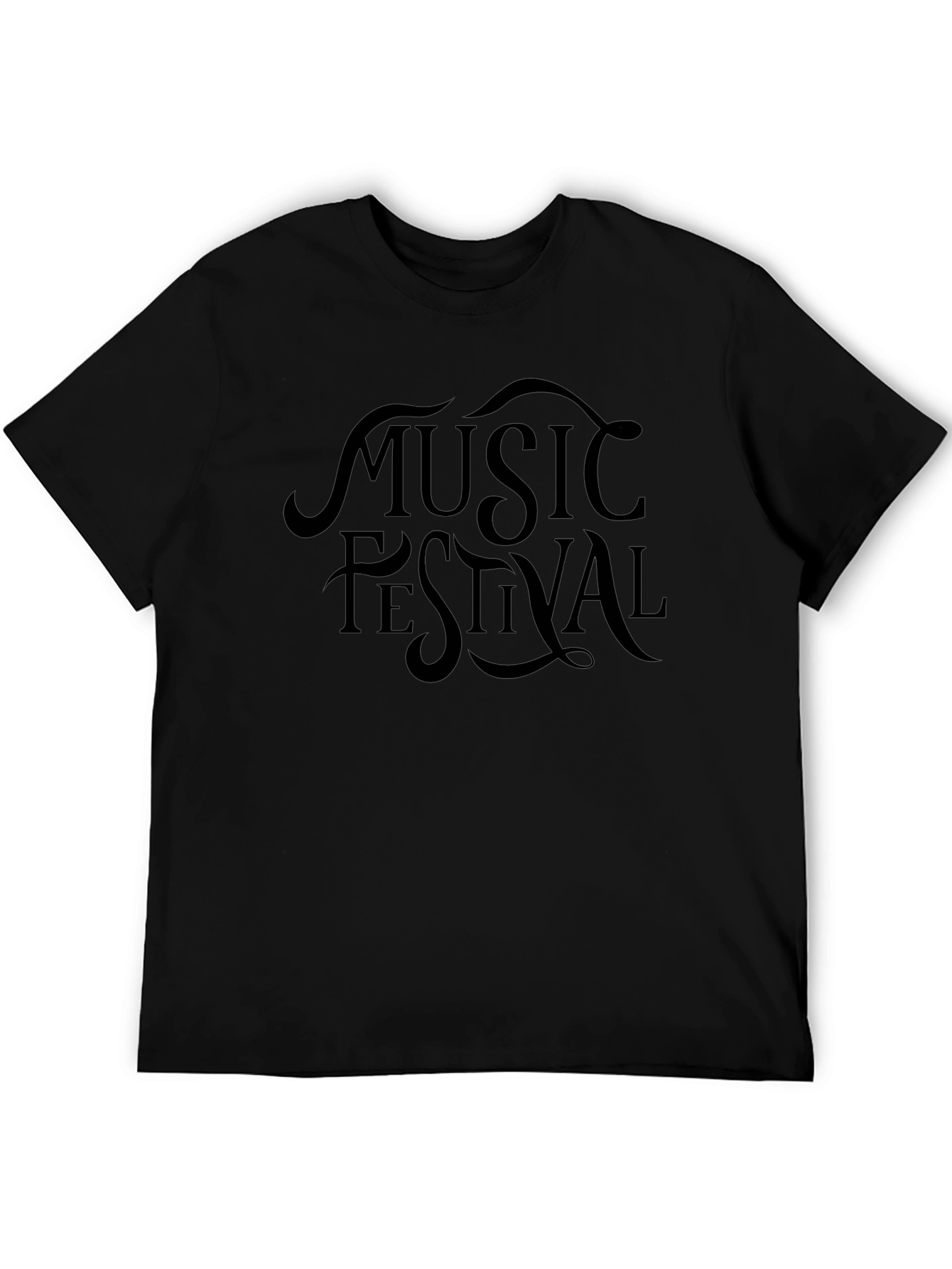 Music Festival Black Graphic Tee