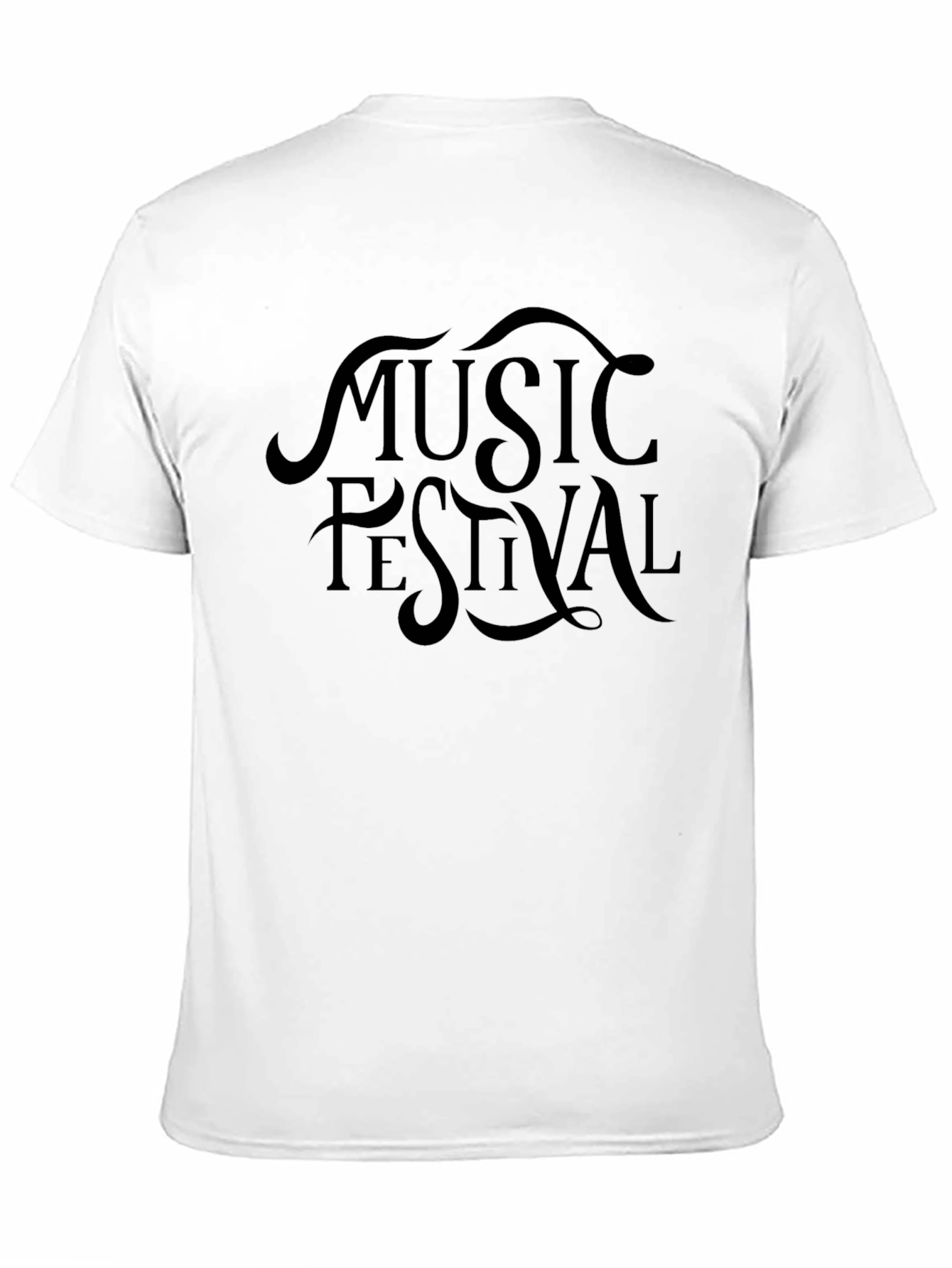 Music Festival Black Graphic Tee