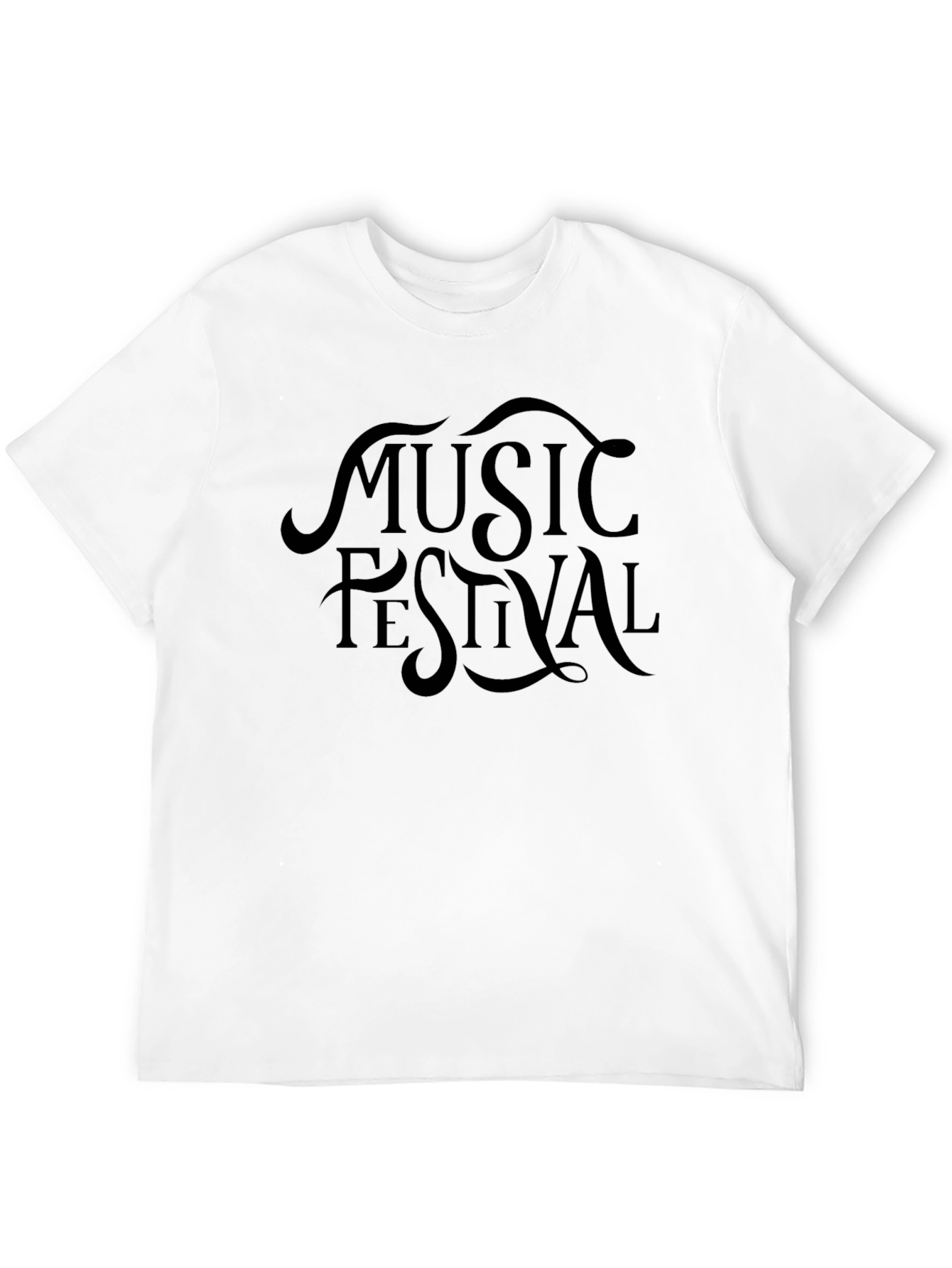 Music Festival Black Graphic Tee