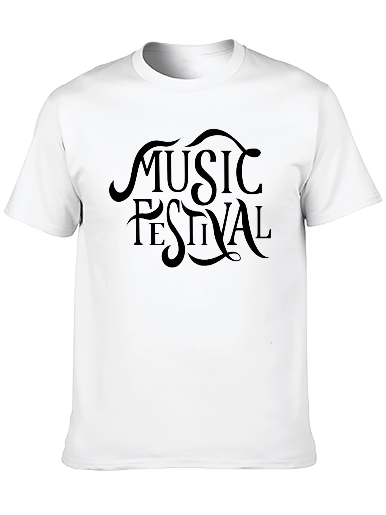 Music Festival Black Graphic Tee