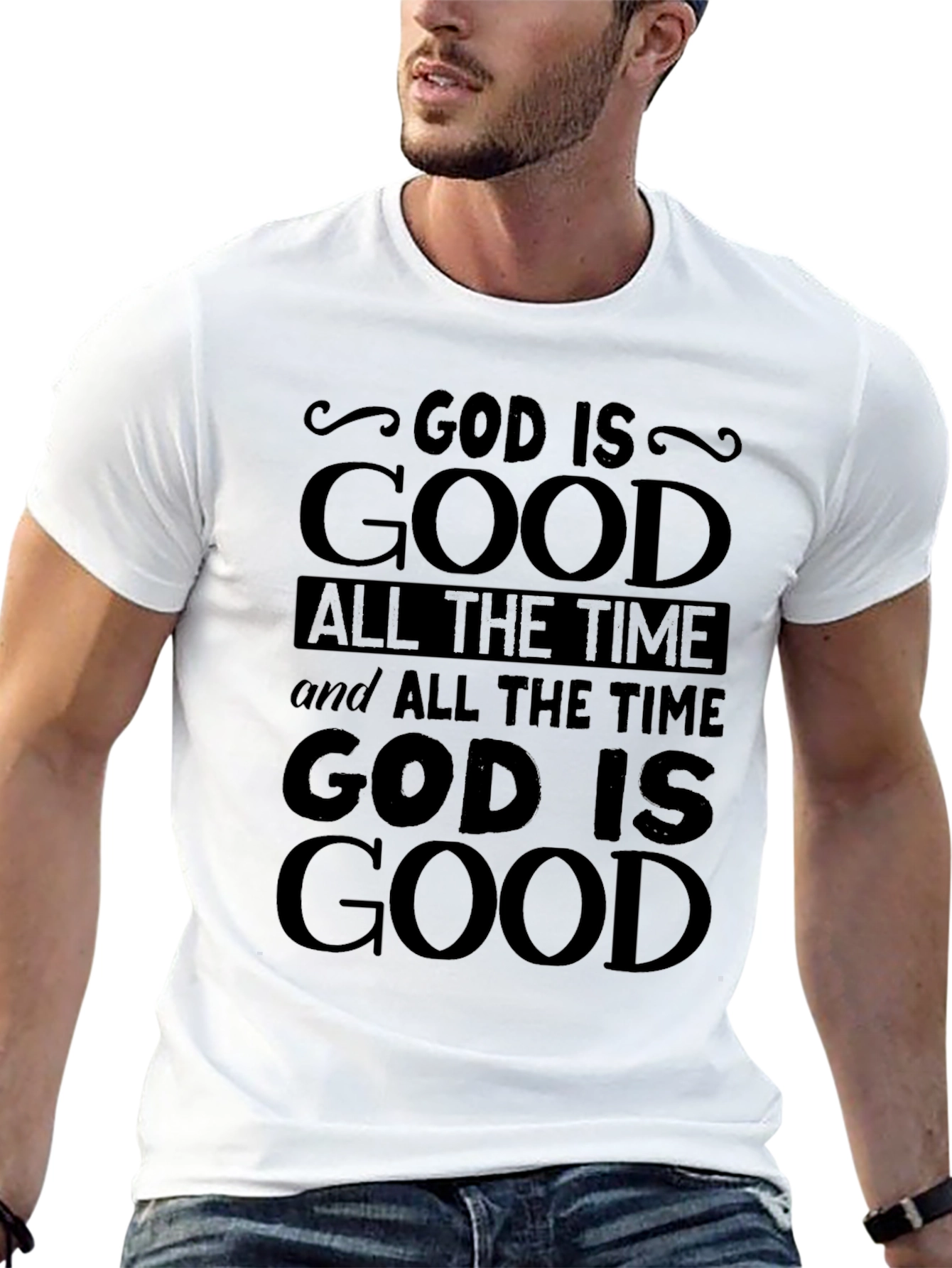 God Is Good Graphic Tee - Religious T-Shirt