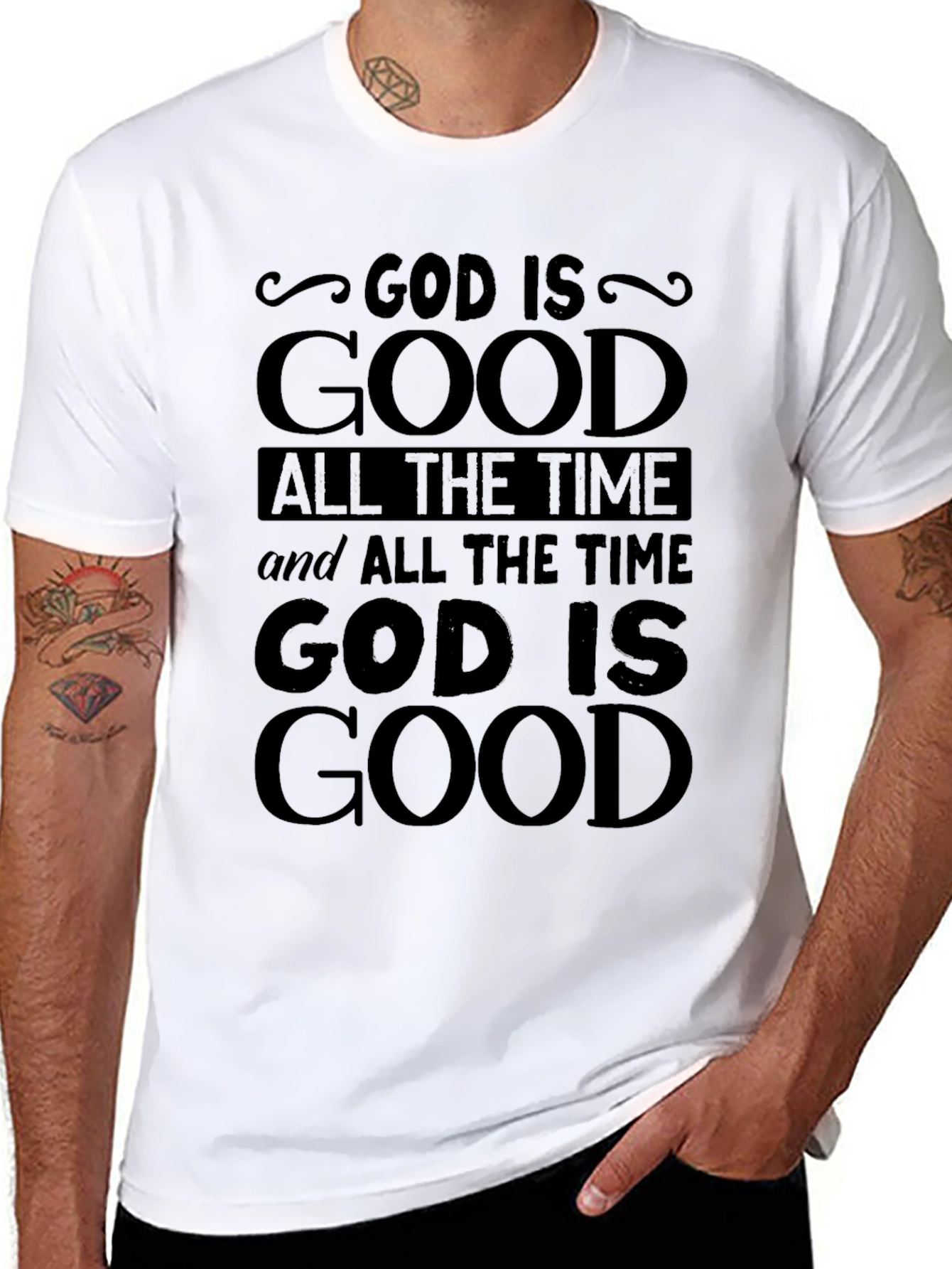 God Is Good Graphic Tee - Religious T-Shirt