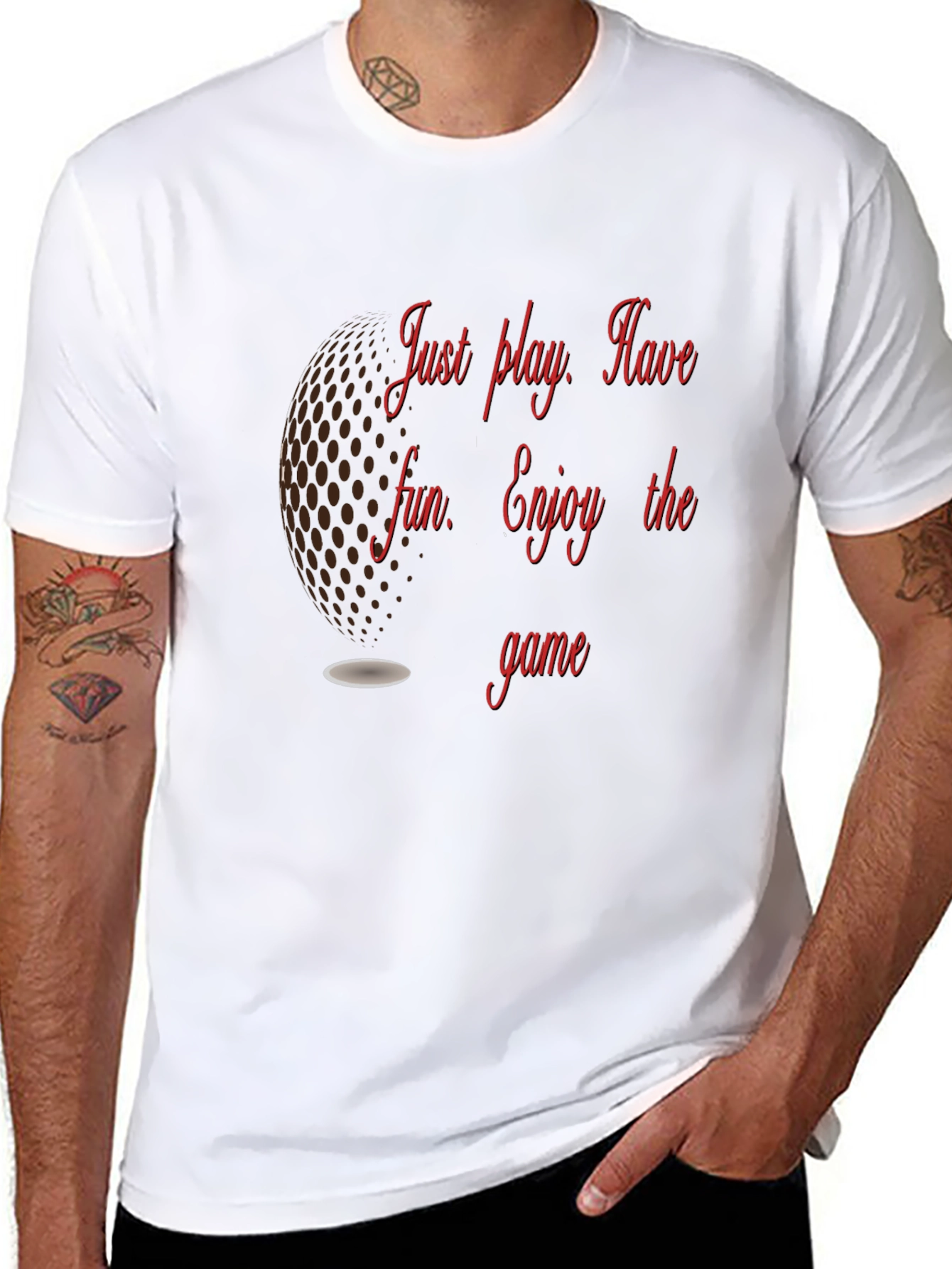 Golf T-Shirt: Just Play Have Fun Enjoy the Game