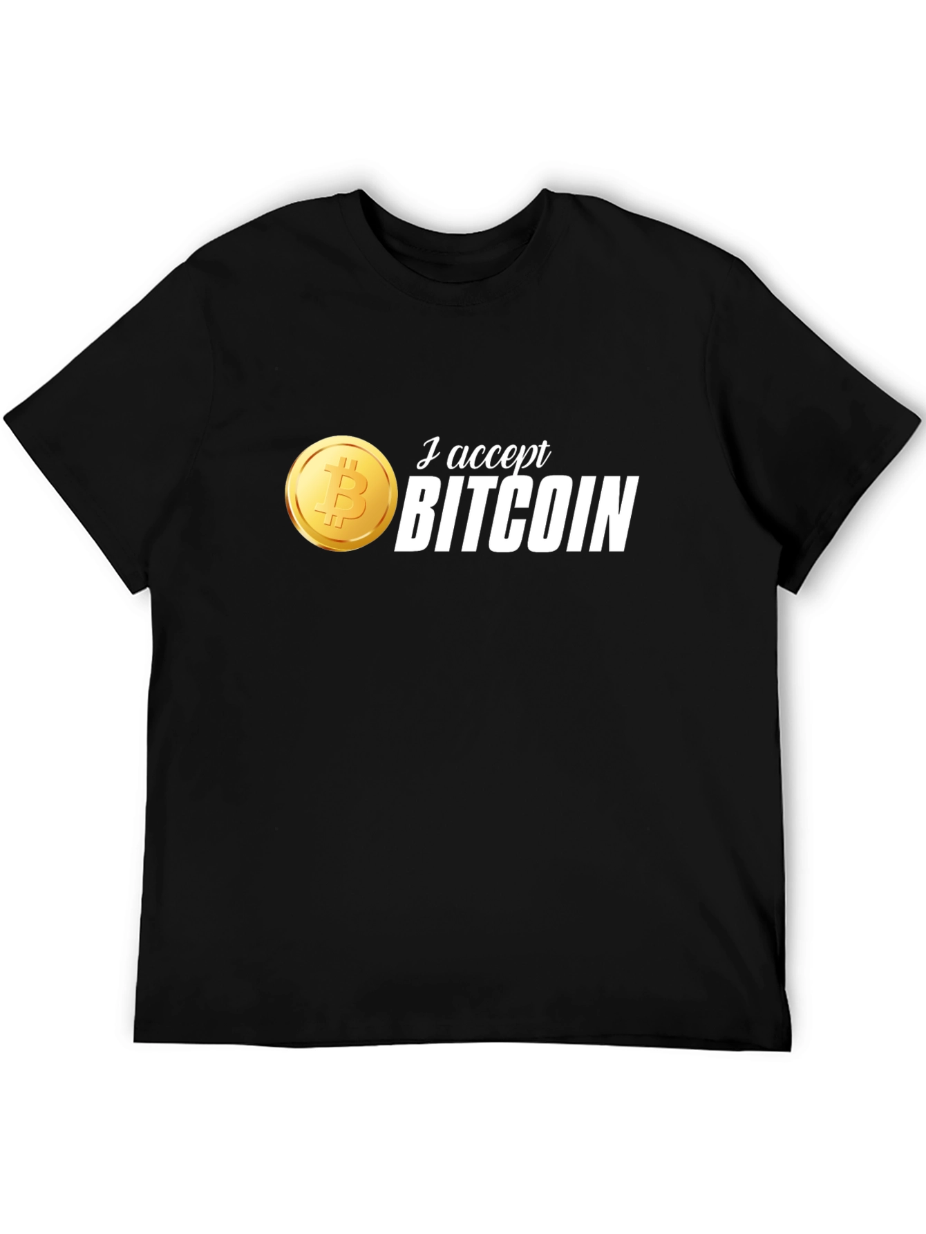 I Accept Bitcoin T-Shirt - Crypto Currency Tee