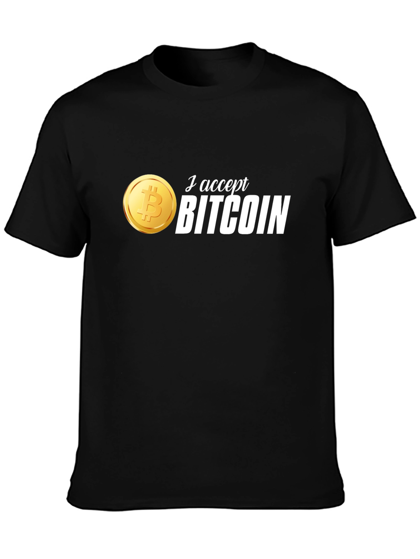 I Accept Bitcoin T-Shirt - Crypto Currency Tee