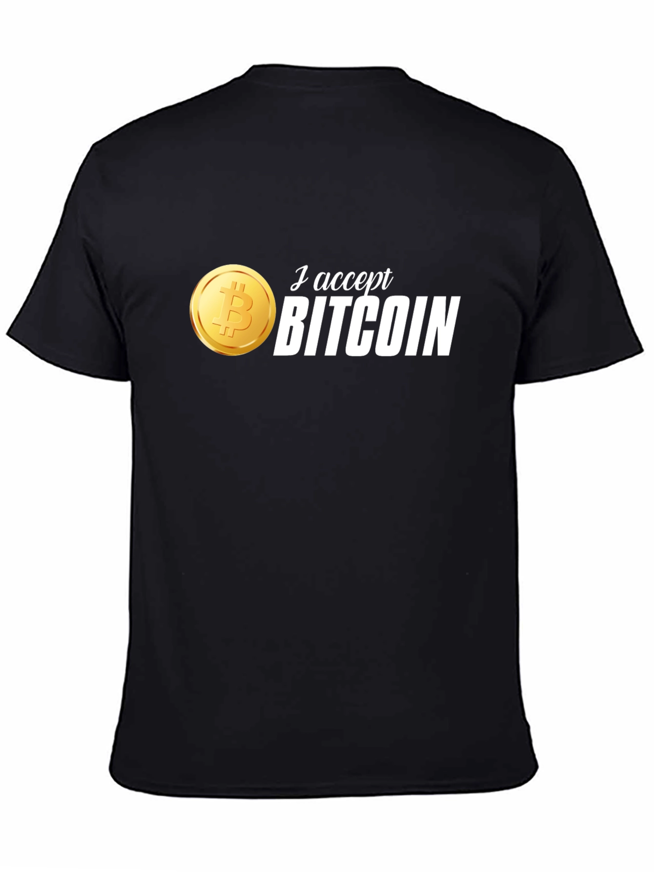 I Accept Bitcoin T-Shirt - Crypto Currency Tee