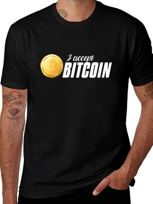 I Accept Bitcoin T-Shirt - Crypto Currency Tee
