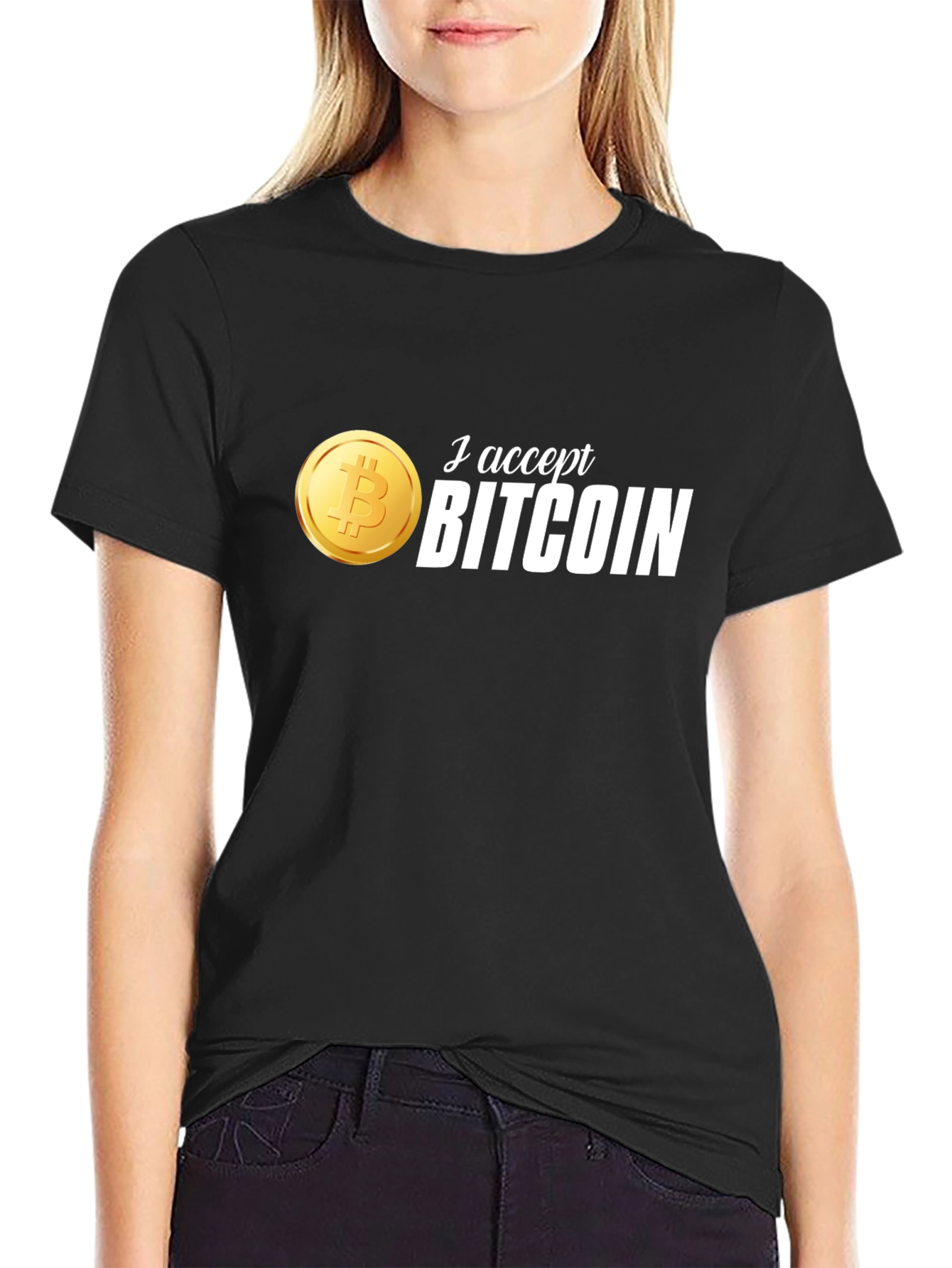 I Accept Bitcoin T-Shirt - Crypto Currency Tee