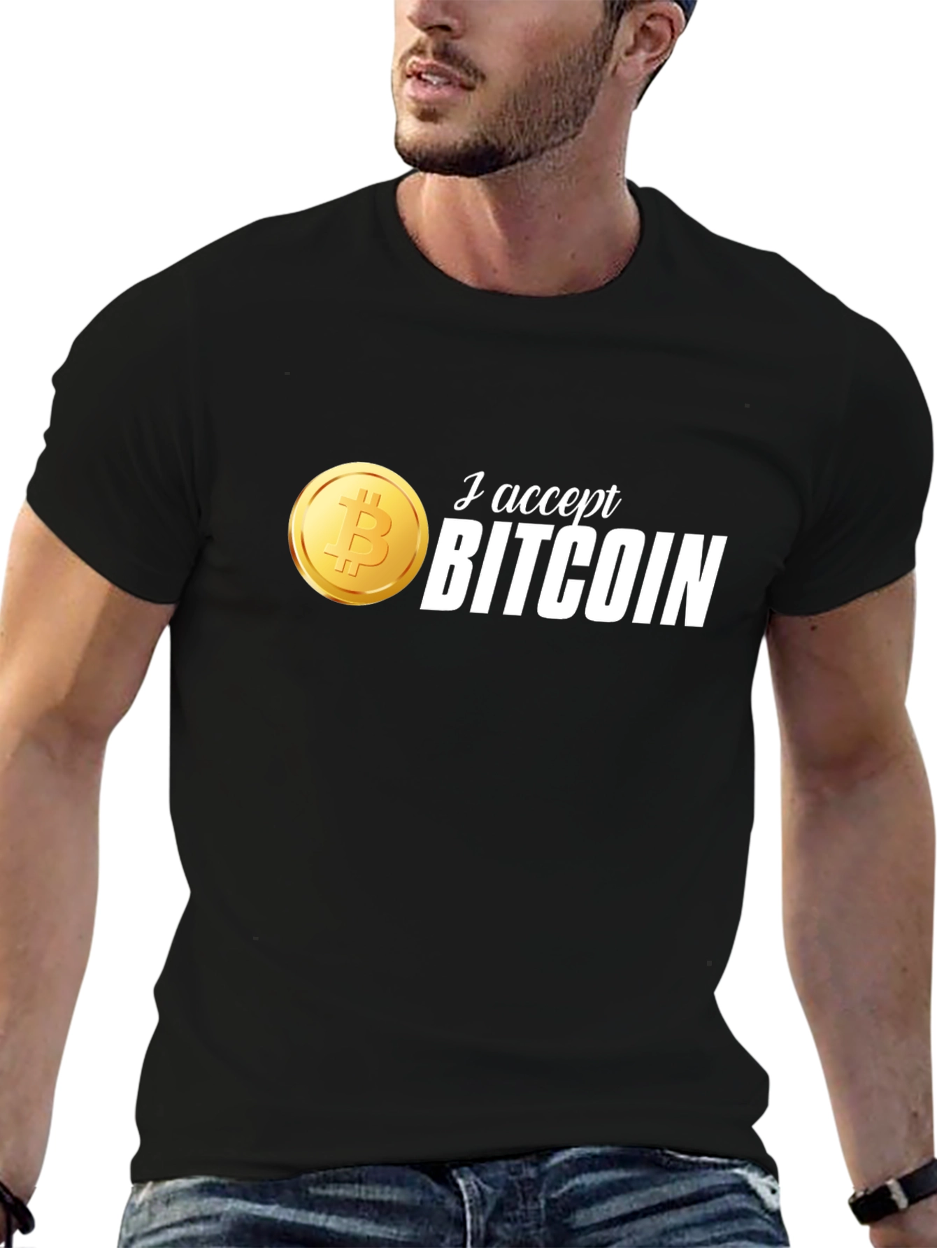 I Accept Bitcoin T-Shirt - Crypto Currency Tee
