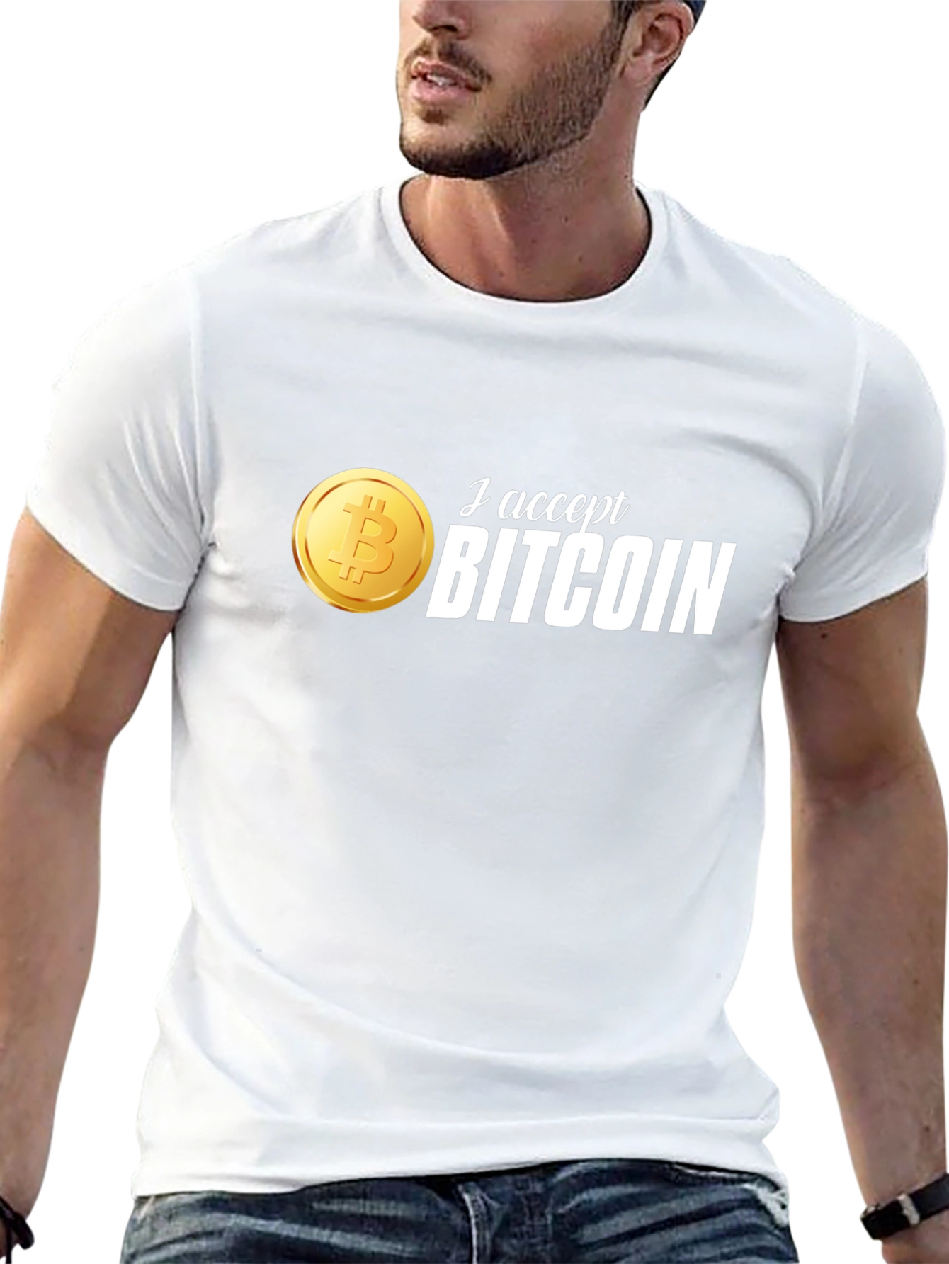 I Accept Bitcoin T-Shirt - Crypto Currency Tee