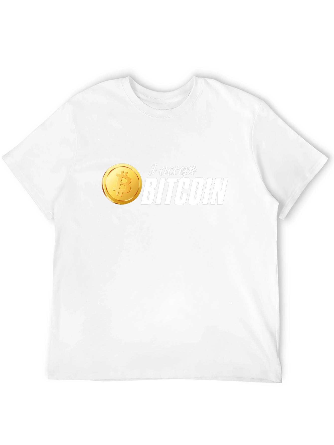 I Accept Bitcoin T-Shirt - Crypto Currency Tee