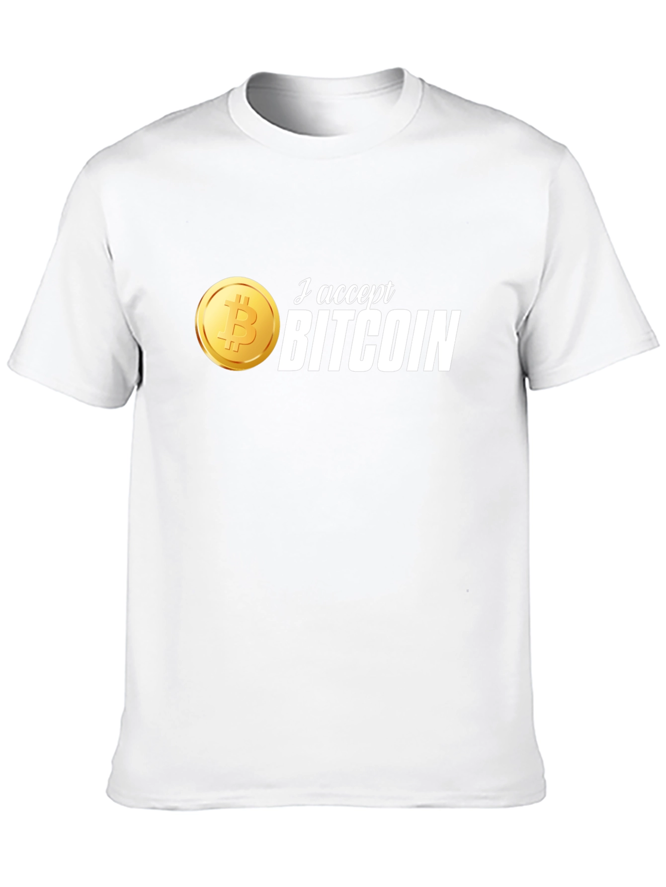 I Accept Bitcoin T-Shirt - Crypto Currency Tee
