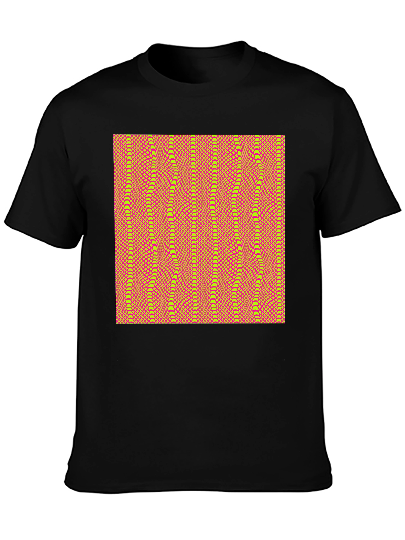 Patterned Black T-Shirt