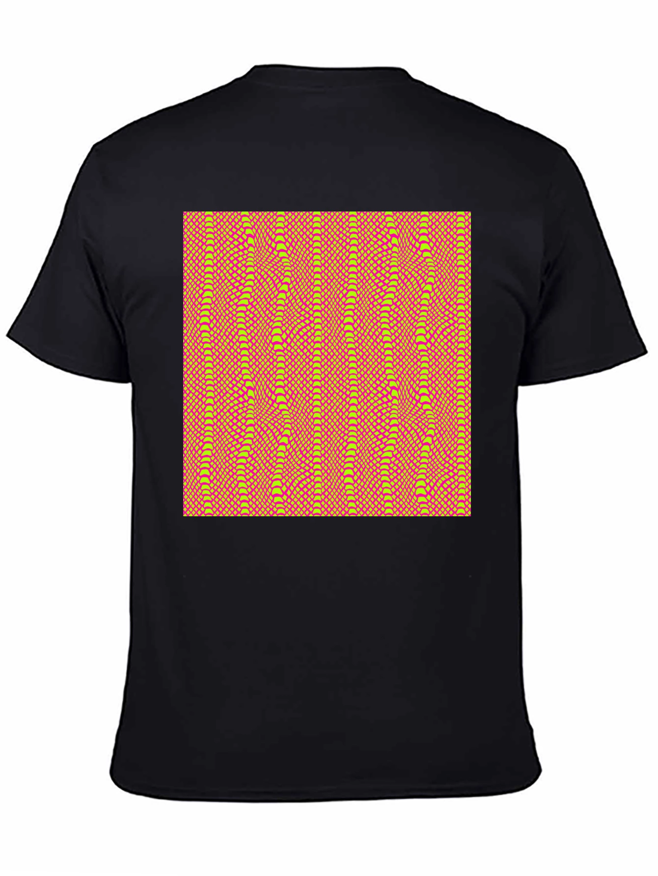 Patterned Black T-Shirt