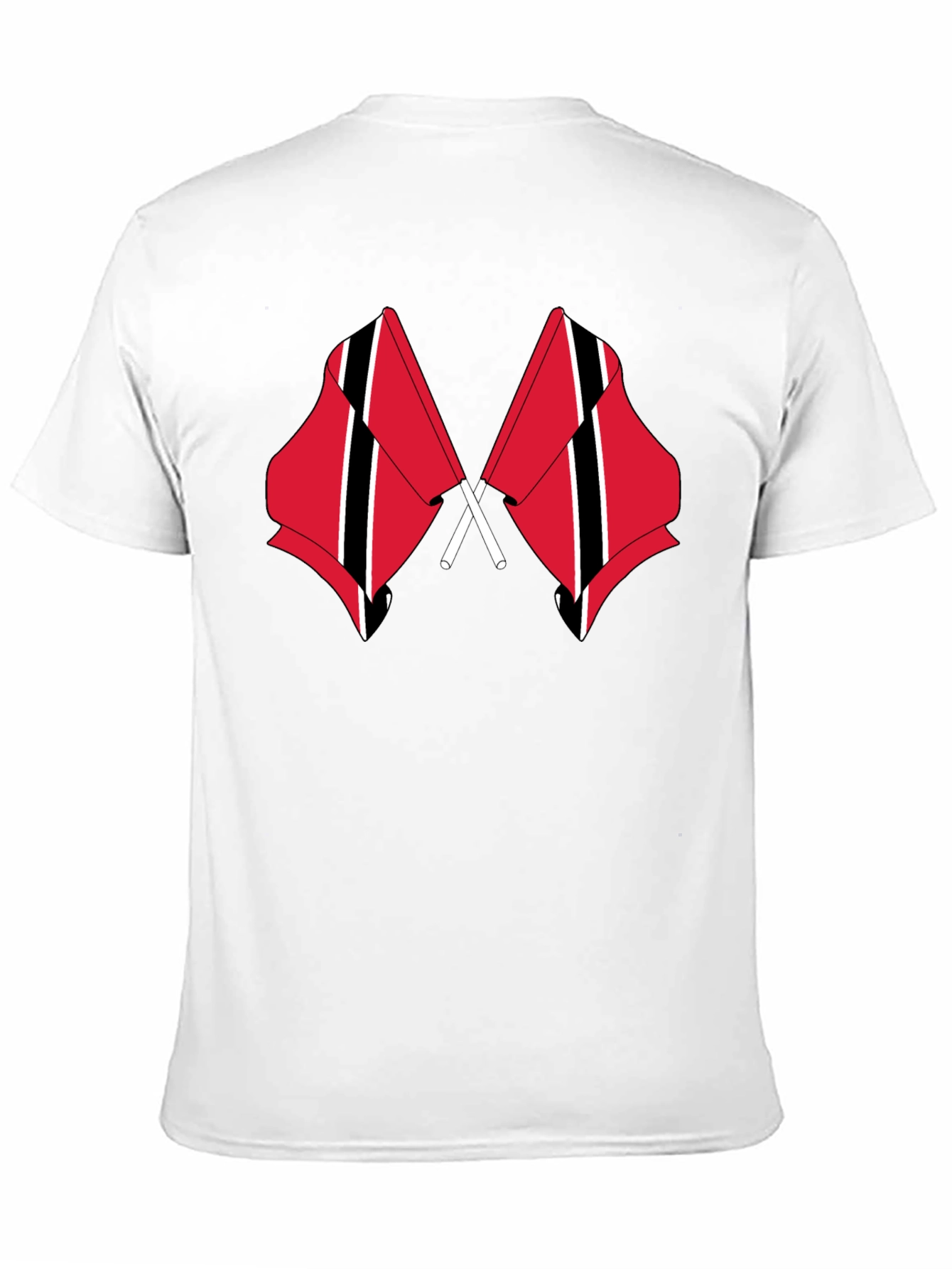 Trinidad & Tobago Flag T-Shirt - Mens Black Tee