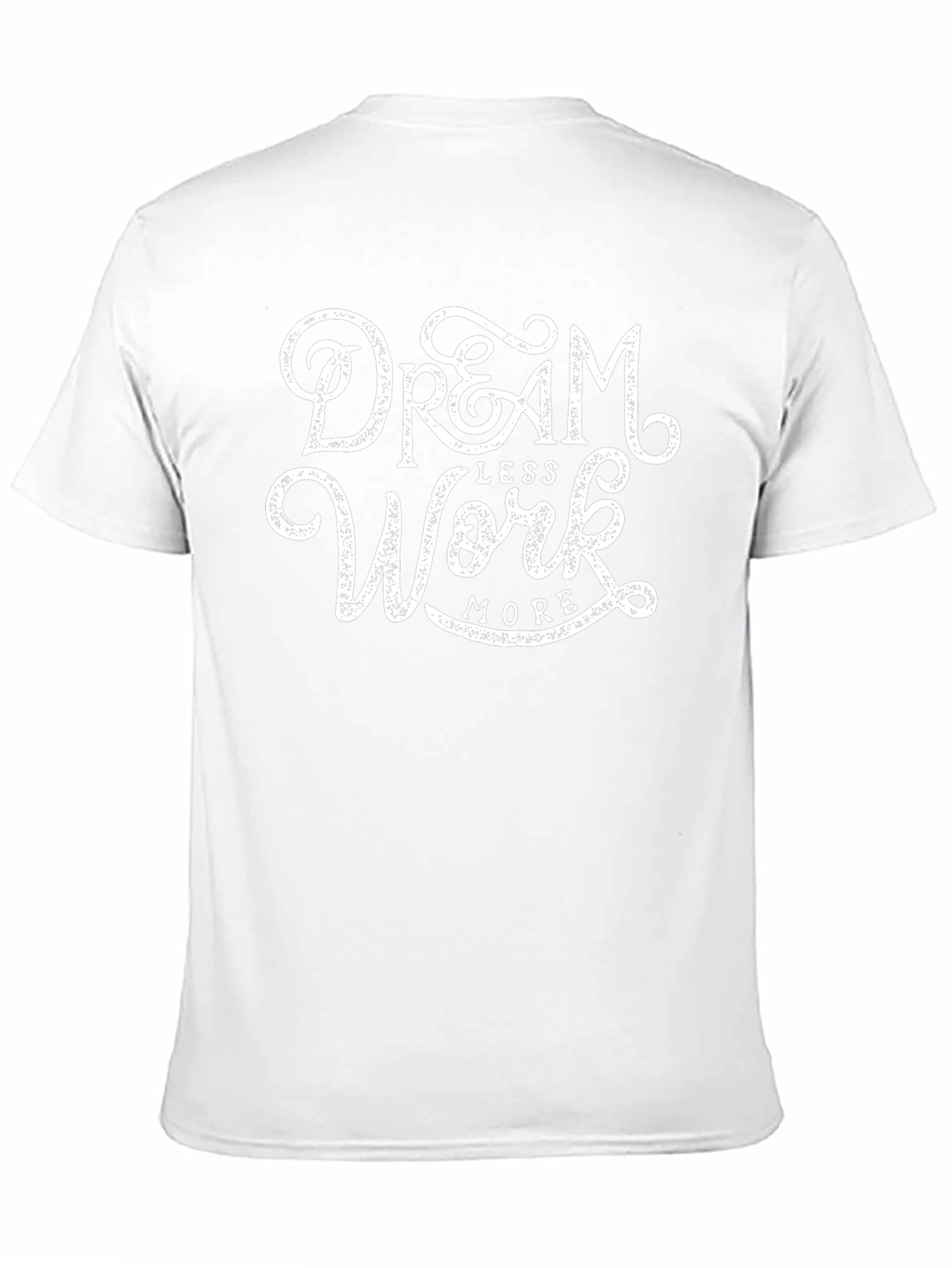 Dream Less Work More Black Graphic Tee