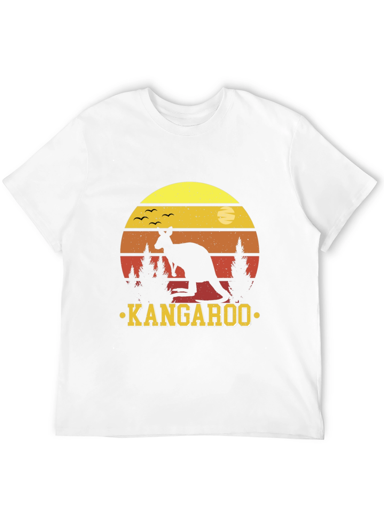 Kangaroo Sunset T-Shirt - Australian Wildlife Design