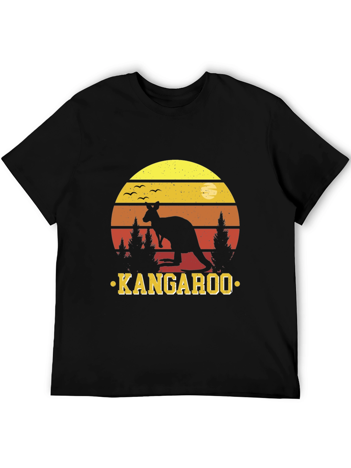Kangaroo Sunset T-Shirt - Australian Wildlife Design