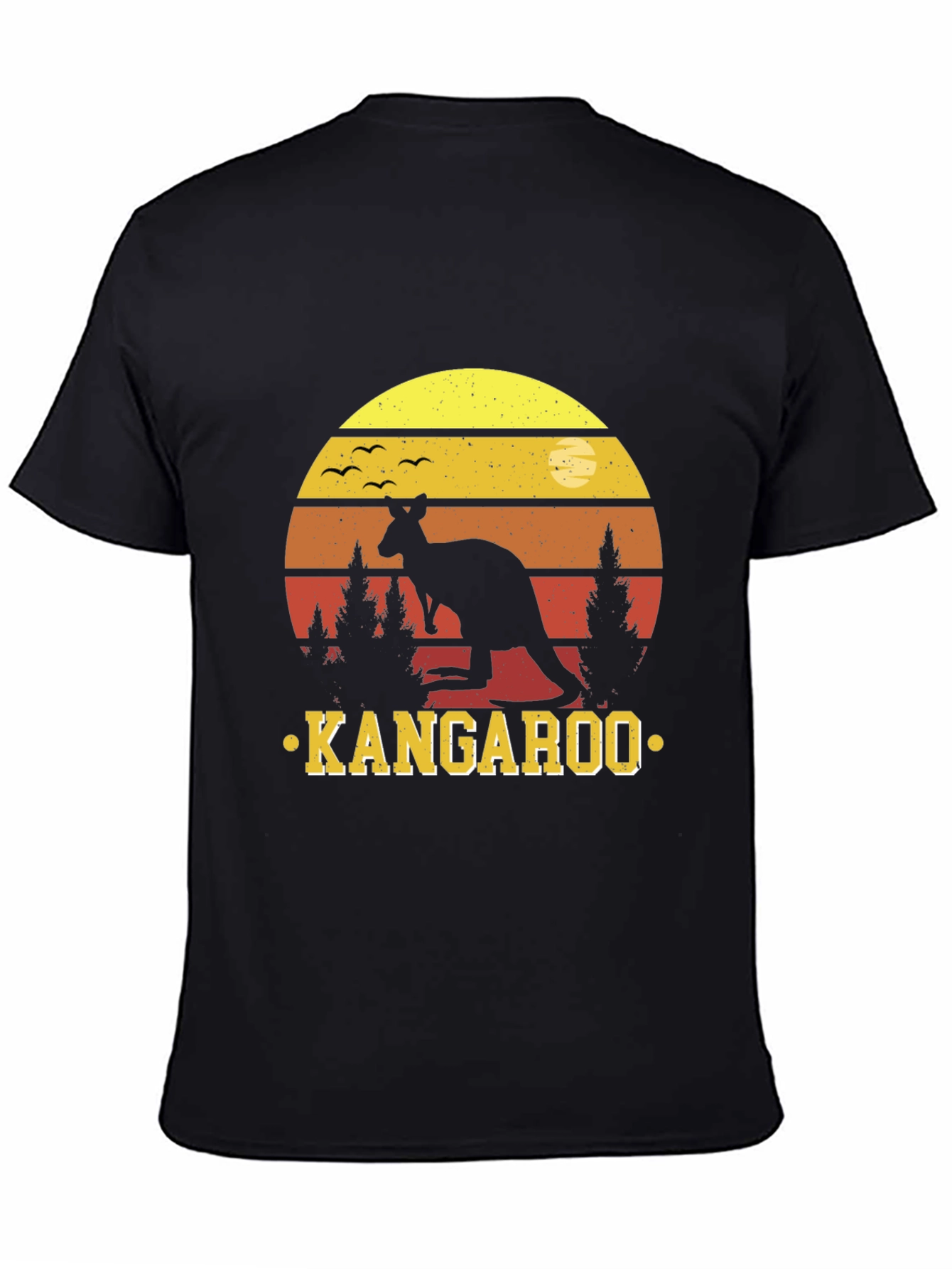 Kangaroo Sunset T-Shirt - Australian Wildlife Design