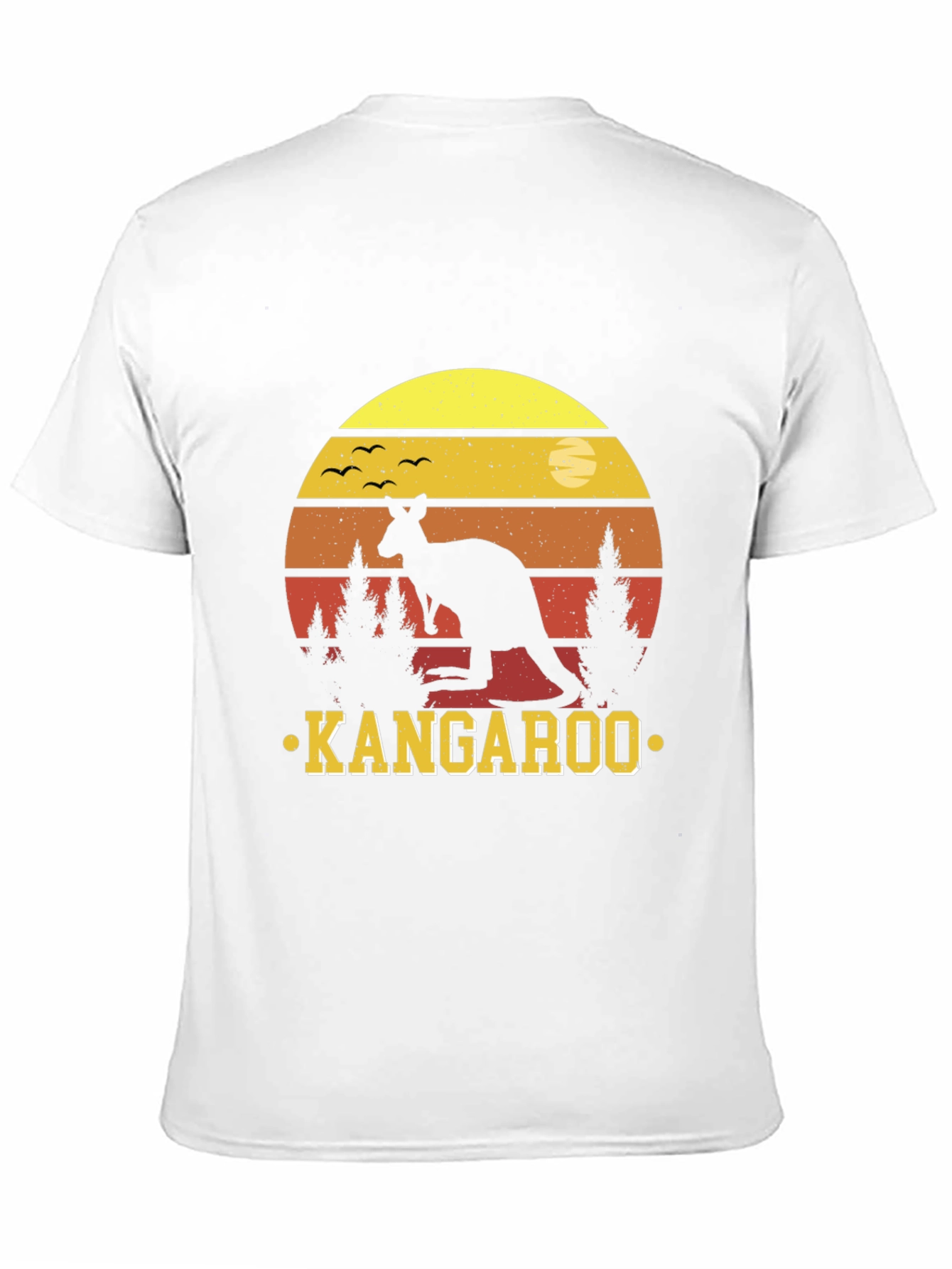 Kangaroo Sunset T-Shirt - Australian Wildlife Design