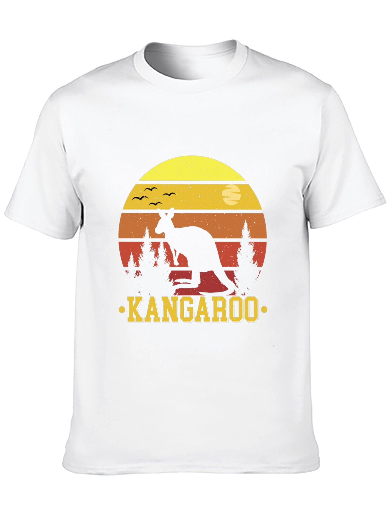 Kangaroo Sunset T-Shirt - Australian Wildlife Design