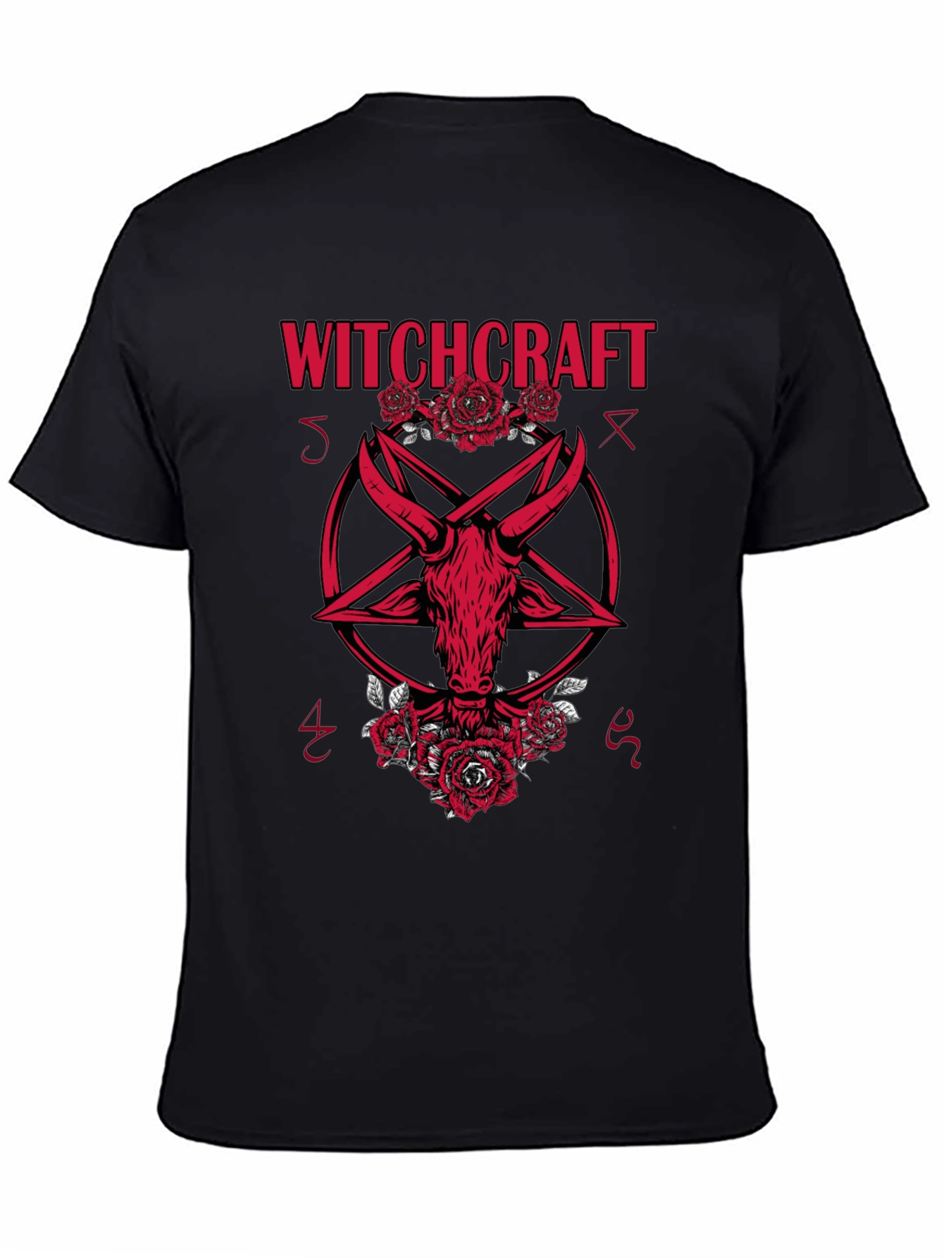 Witchcraft Baphomet Graphic Tee - Gothic Style
