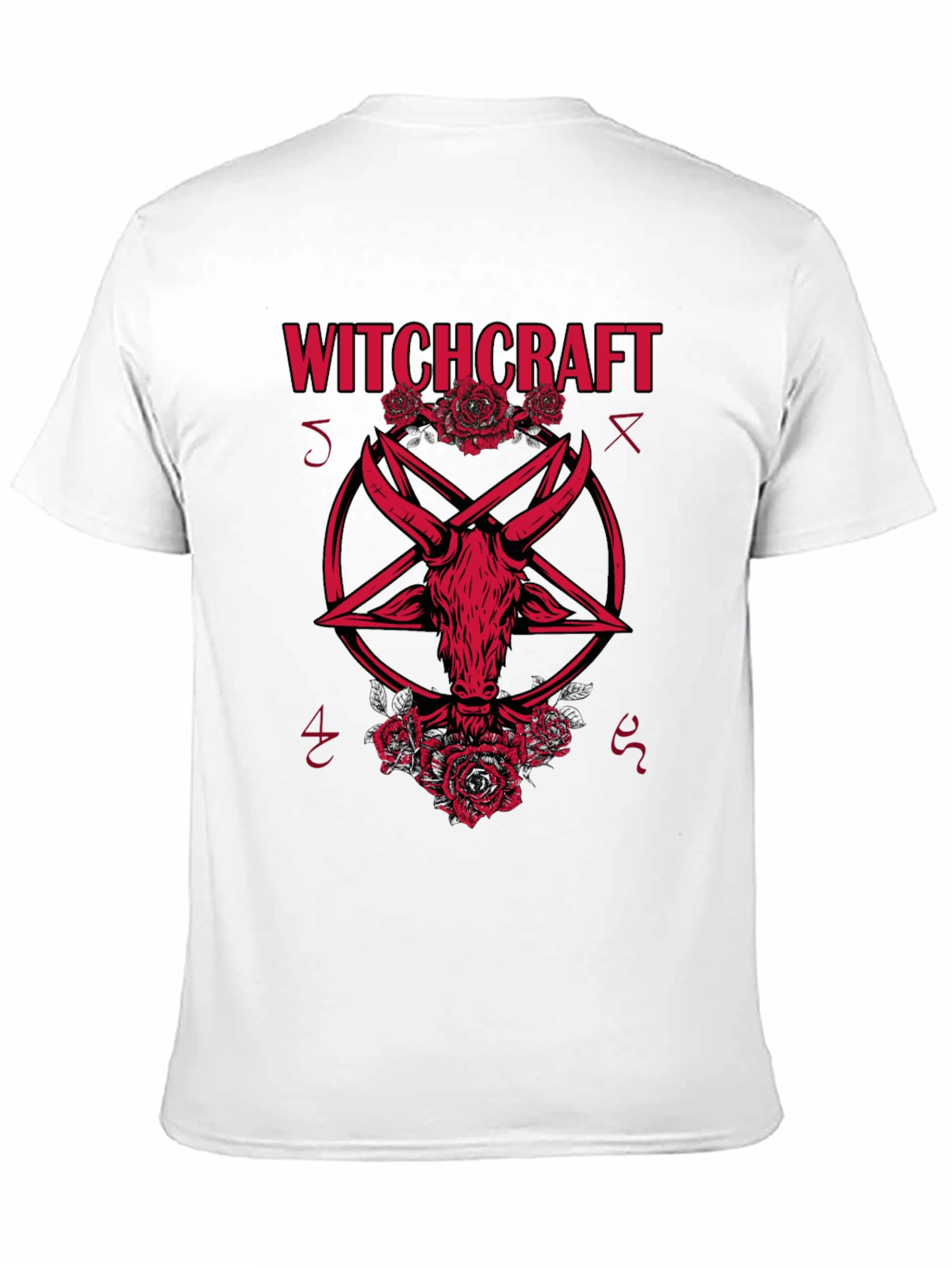Witchcraft Baphomet Graphic Tee - Gothic Style