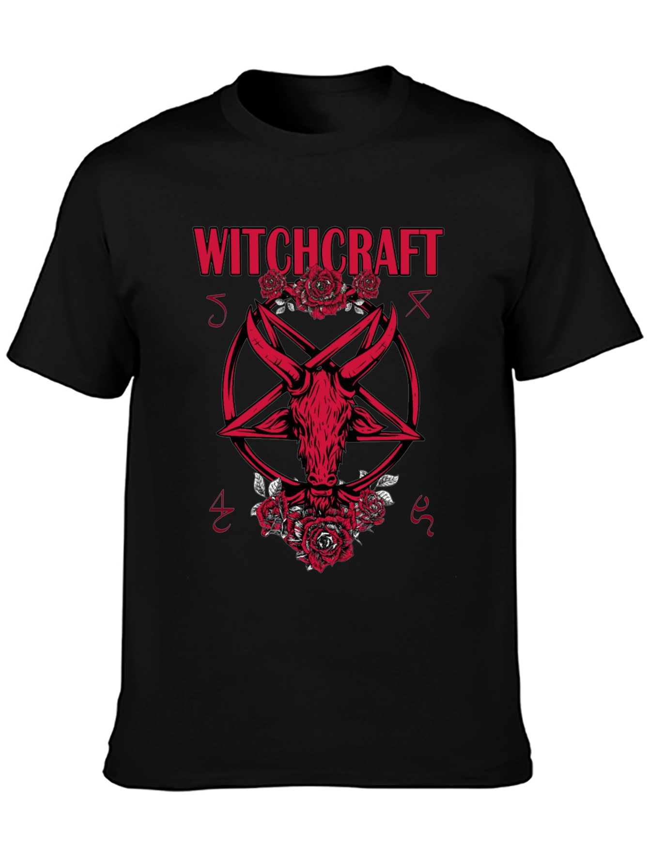 Witchcraft Baphomet Graphic Tee - Gothic Style