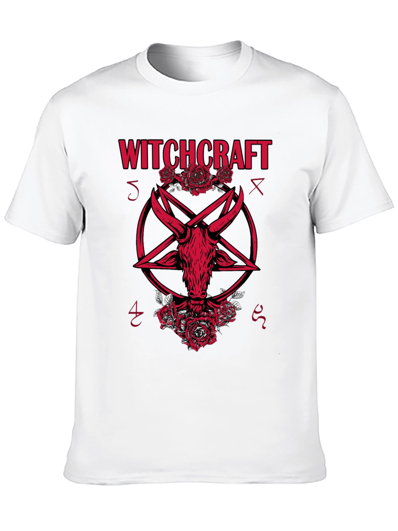 Witchcraft Baphomet Graphic Tee - Gothic Style