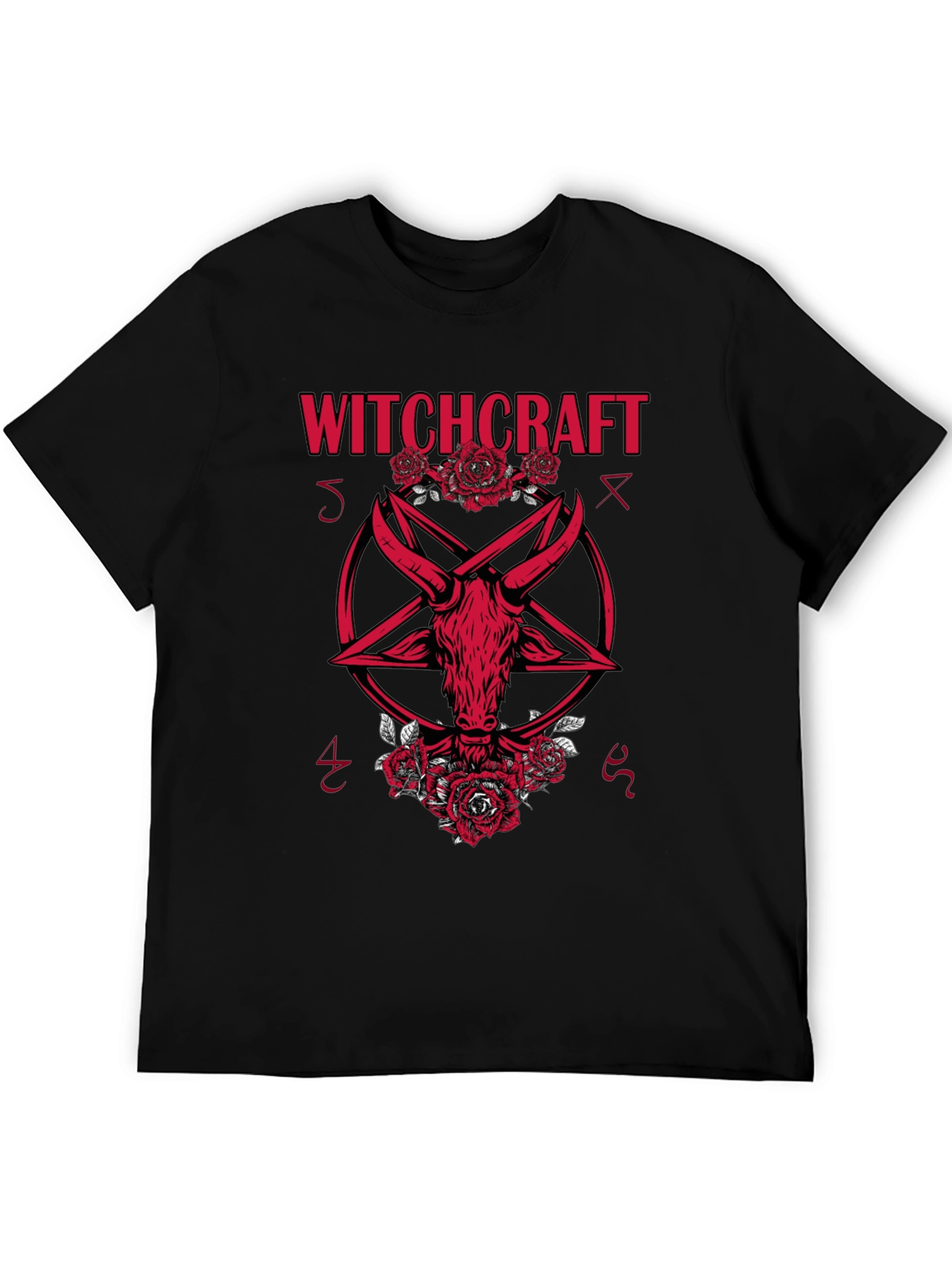 Witchcraft Baphomet Graphic Tee - Gothic Style