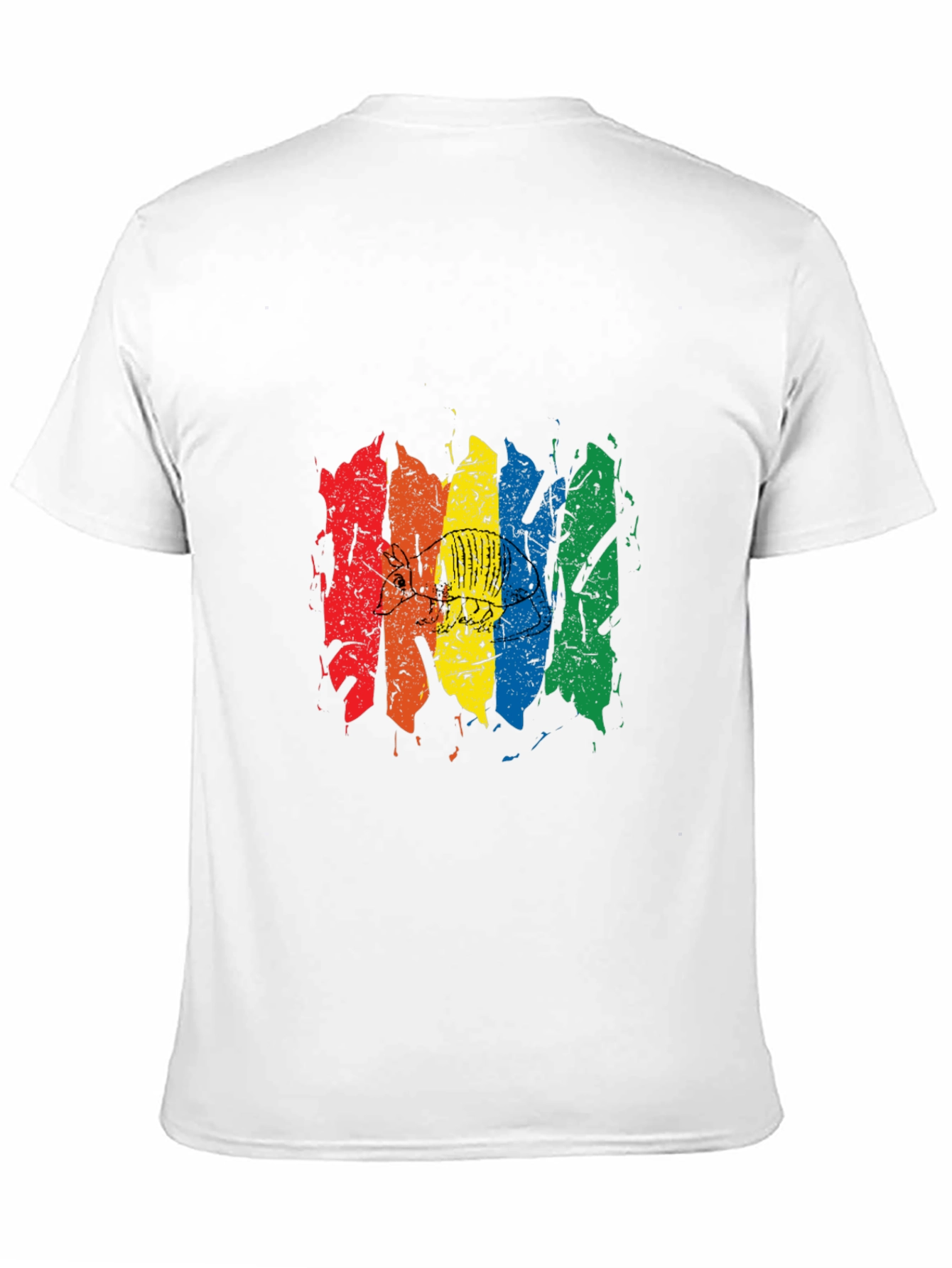 Rainbow Disc Golf Graphic Tee - Black