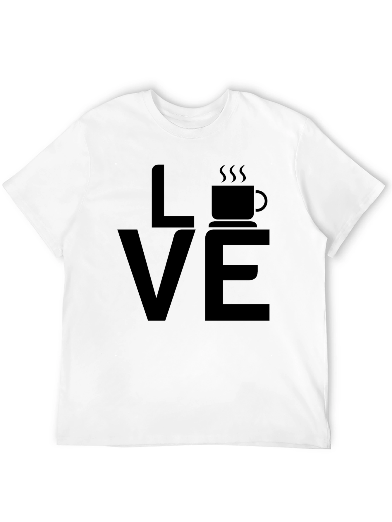 Love Coffee Black Graphic T-Shirt - Casual Wear