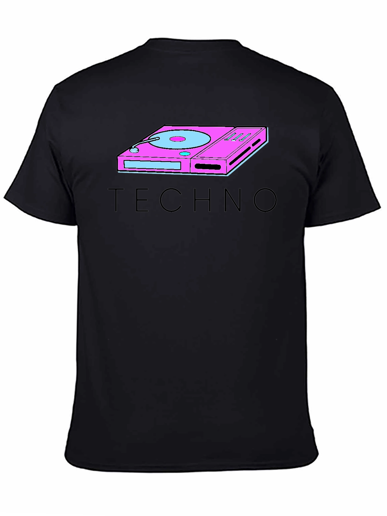Retro Techno Turntable Graphic T-Shirt