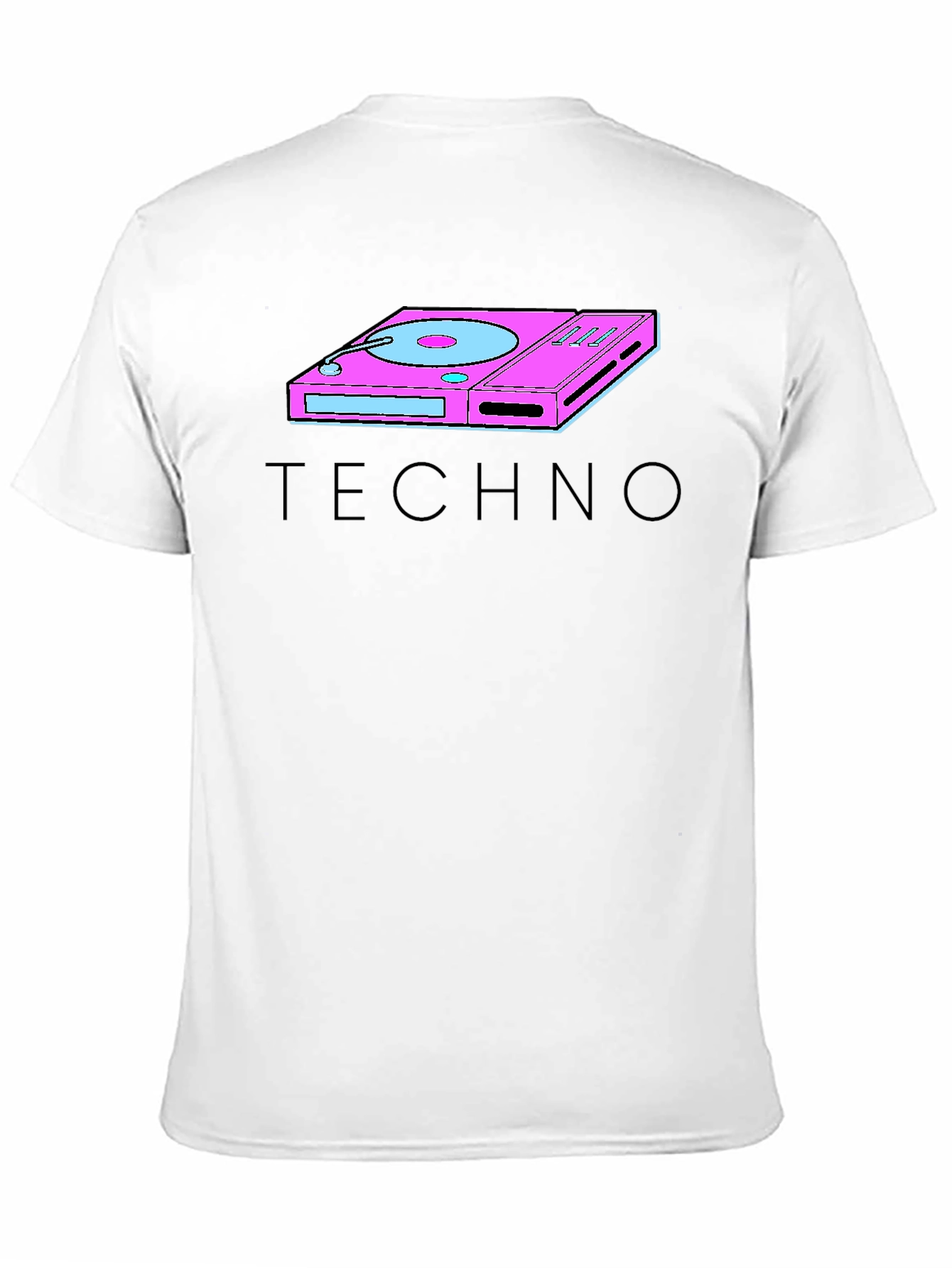 Retro Techno Turntable Graphic T-Shirt
