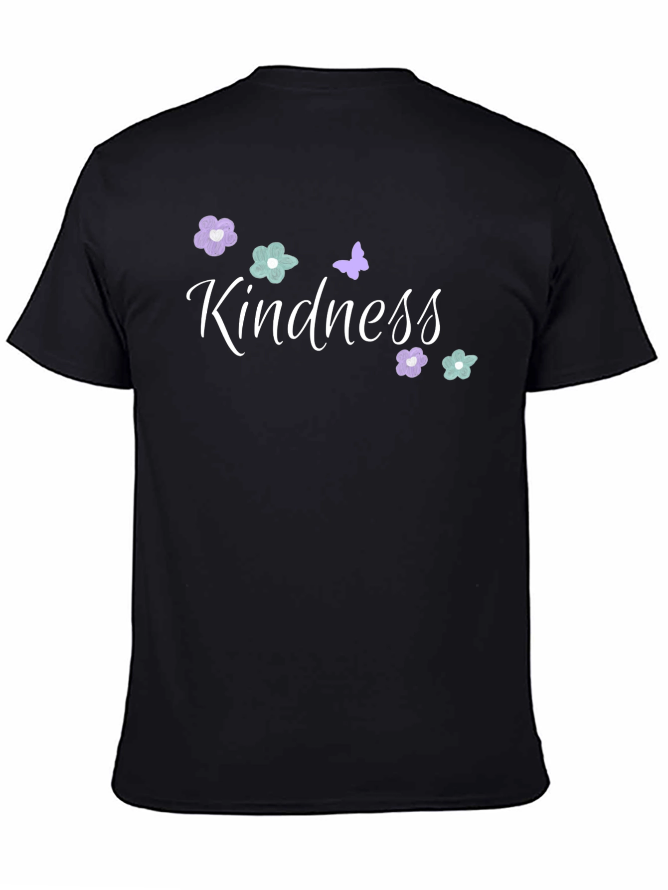 Kindness Graphic Tee - Floral Butterfly Design