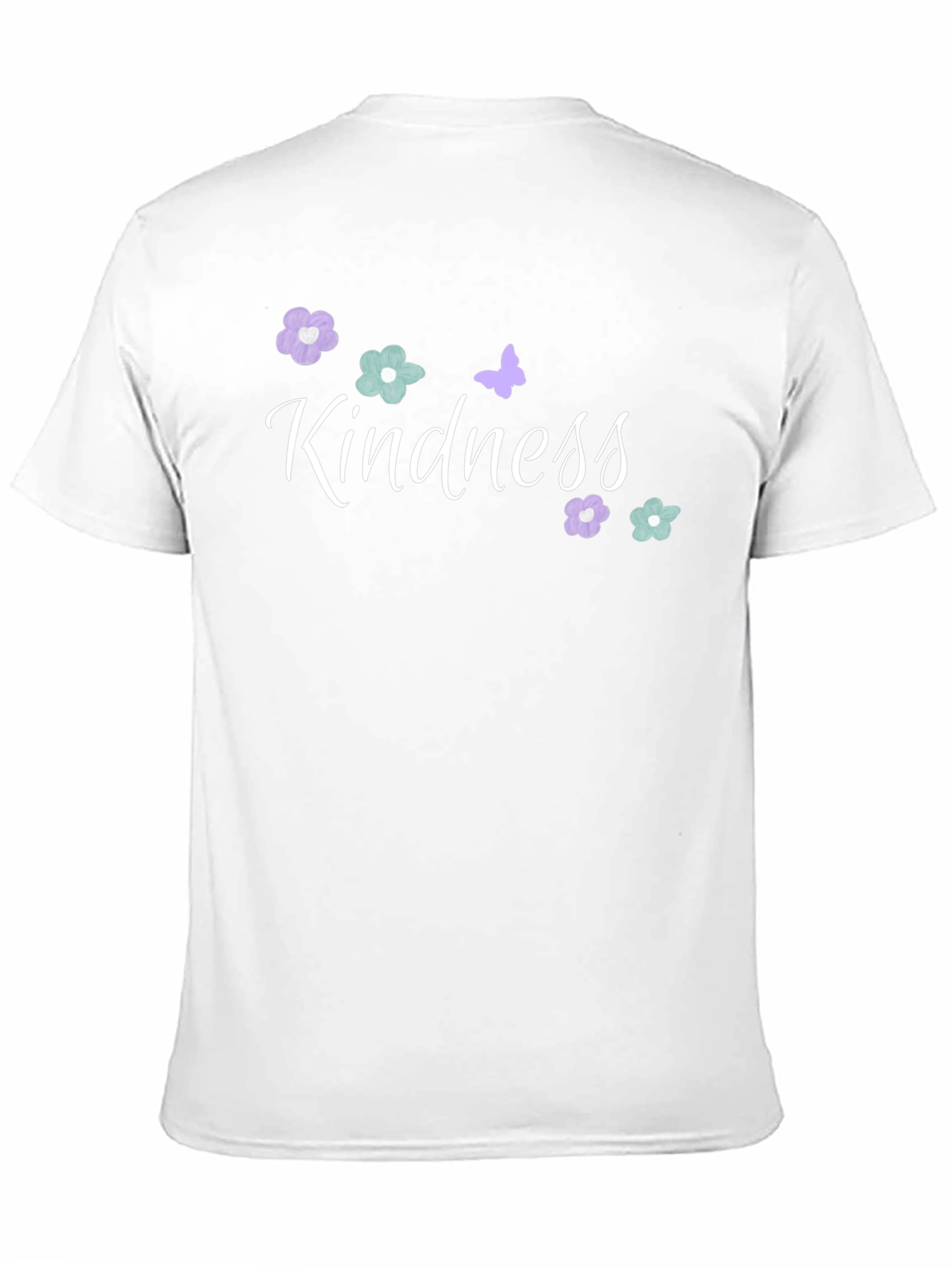 Kindness Graphic Tee - Floral Butterfly Design