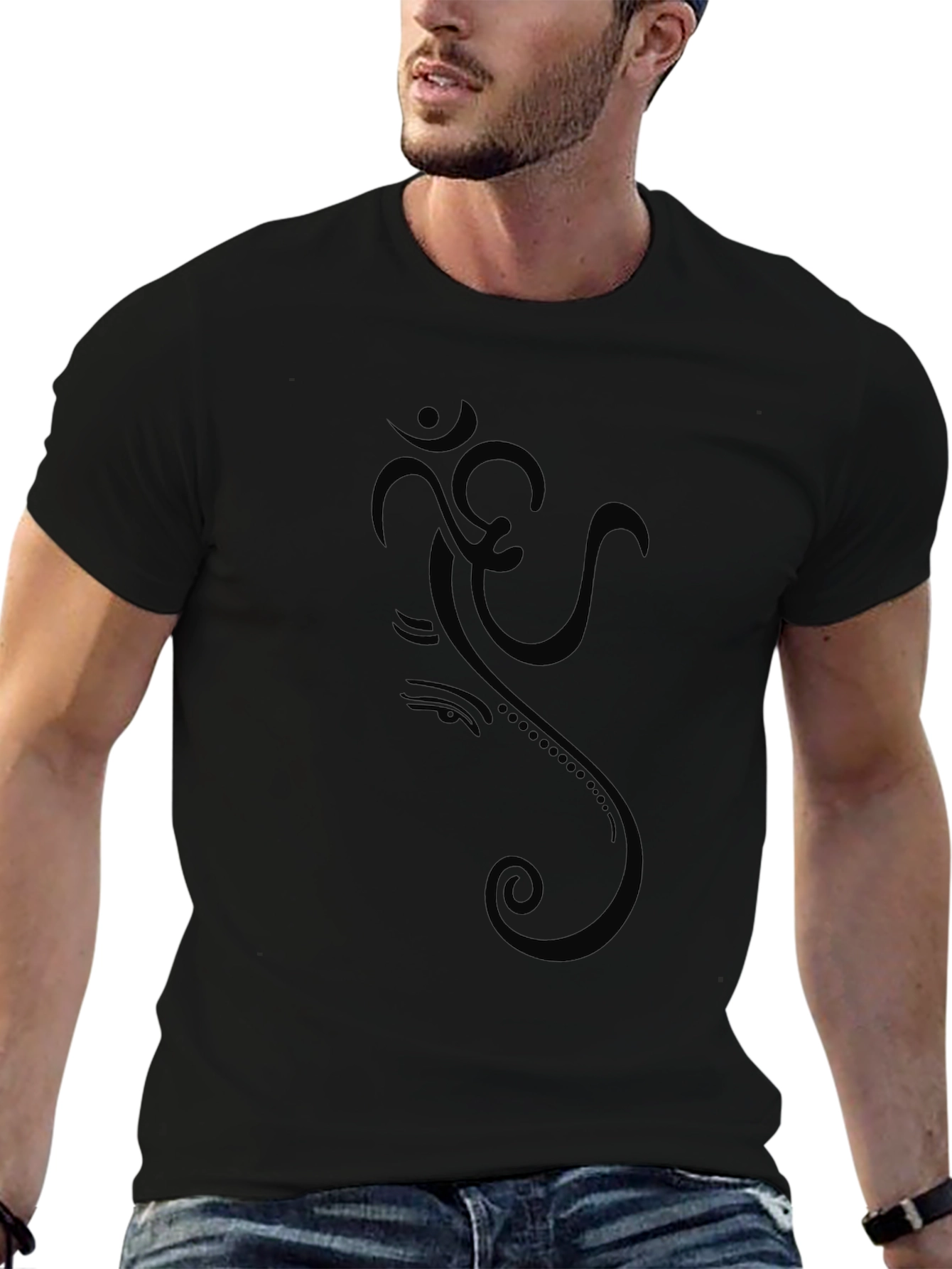 Om Symbol Black Graphic Tee