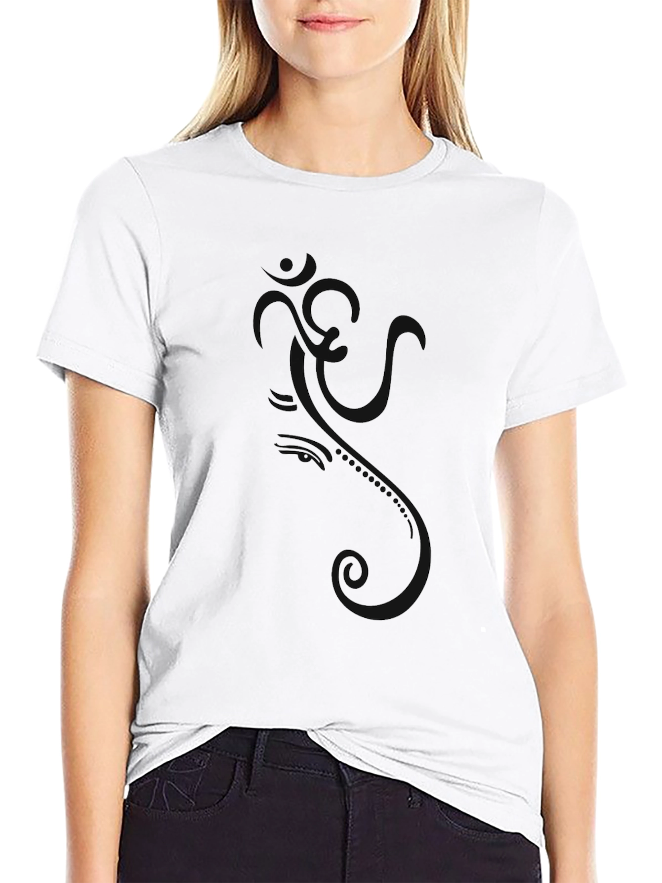 Om Symbol Black Graphic Tee