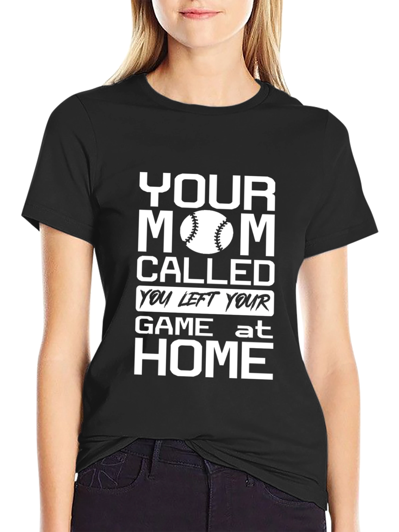 Your Mom Called Baseball Graphic T-Shirt
