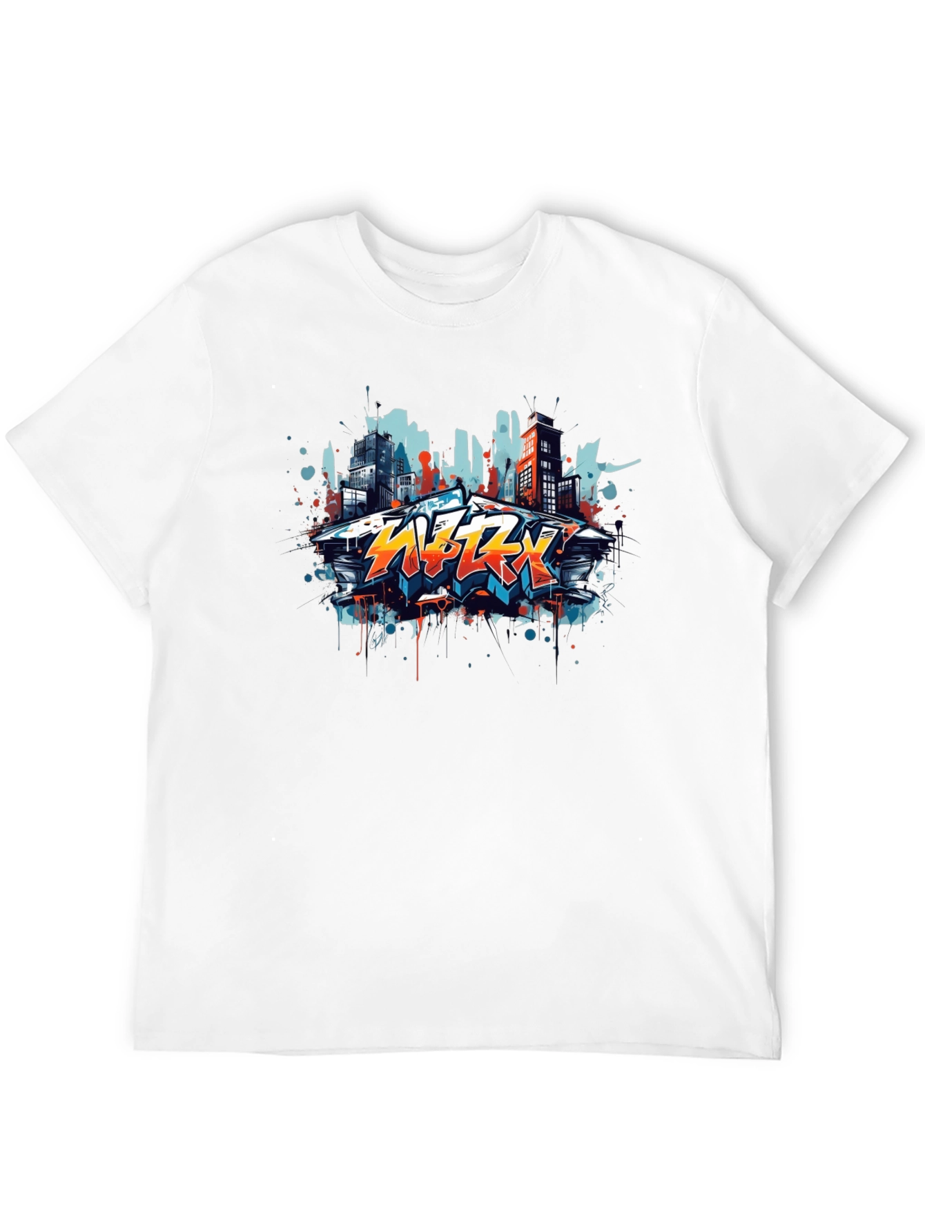 Urban Graffiti Black T-Shirt