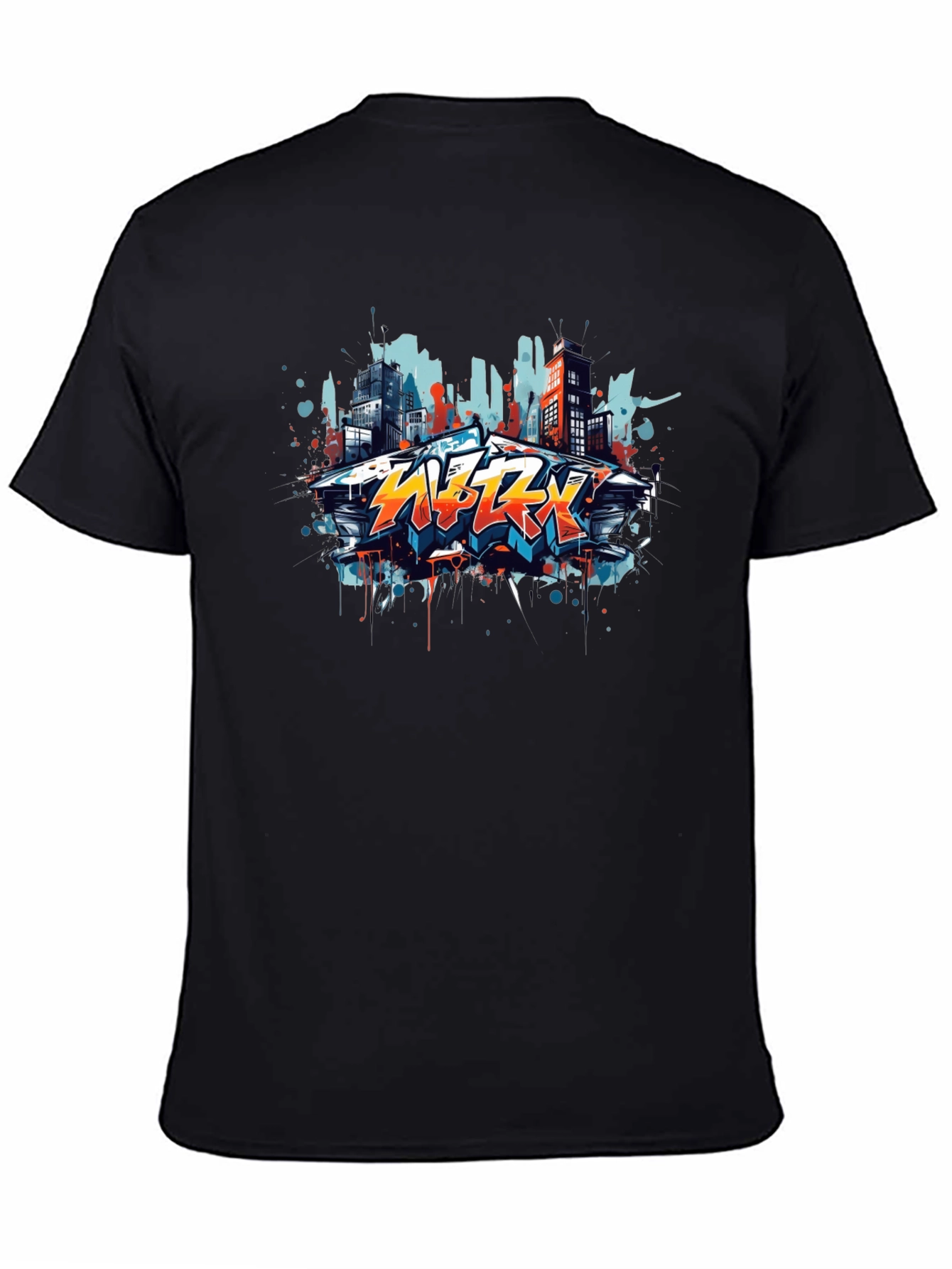 Urban Graffiti Black T-Shirt