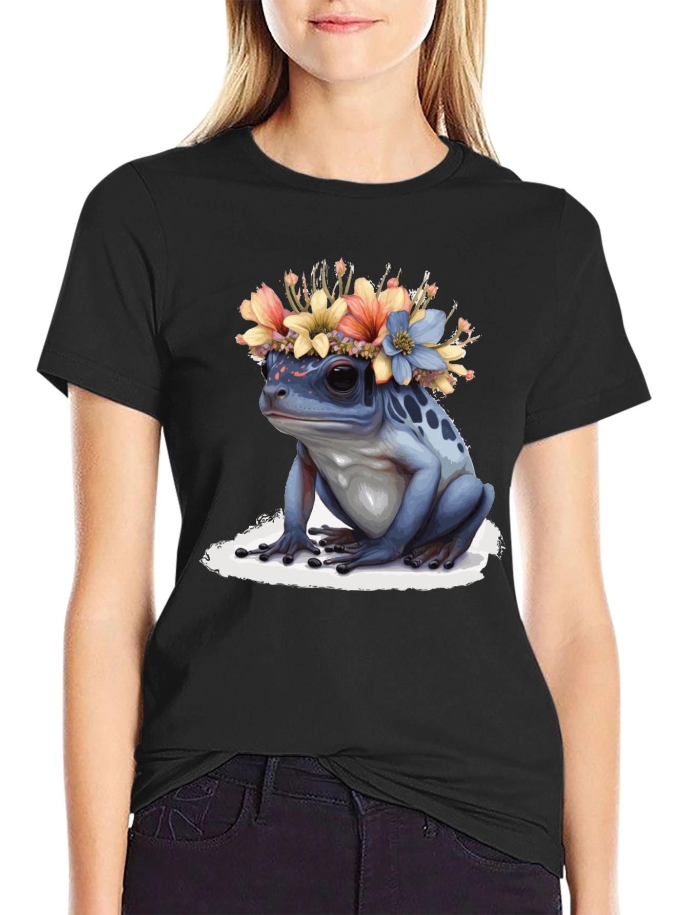 Frog with Flower Crown T-Shirt