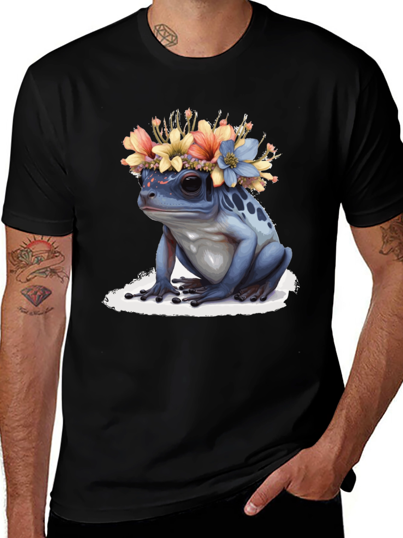 Frog with Flower Crown T-Shirt