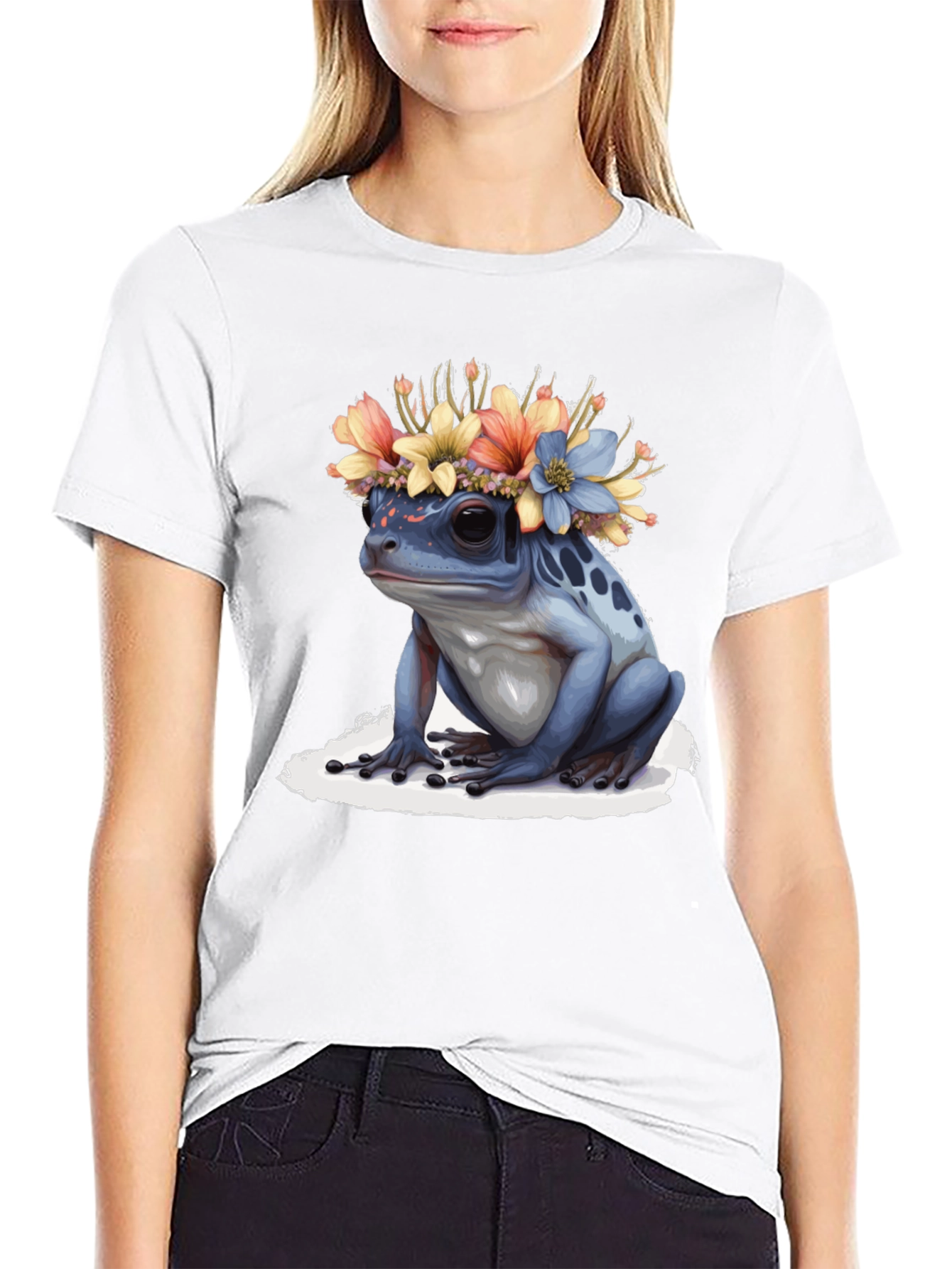 Frog with Flower Crown T-Shirt